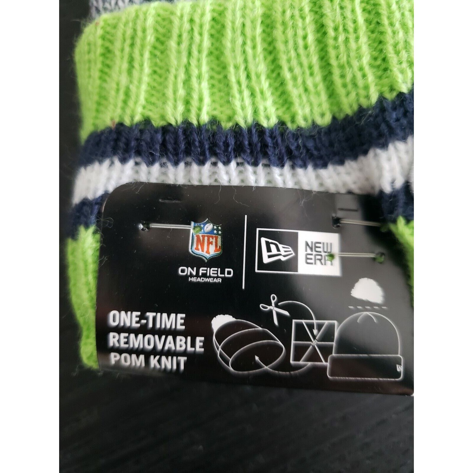 New Era Seattle Seahawks Hat Cap NFL 2021 Sideline Beanie New Era Size ONE SIZE - 3 Thumbnail
