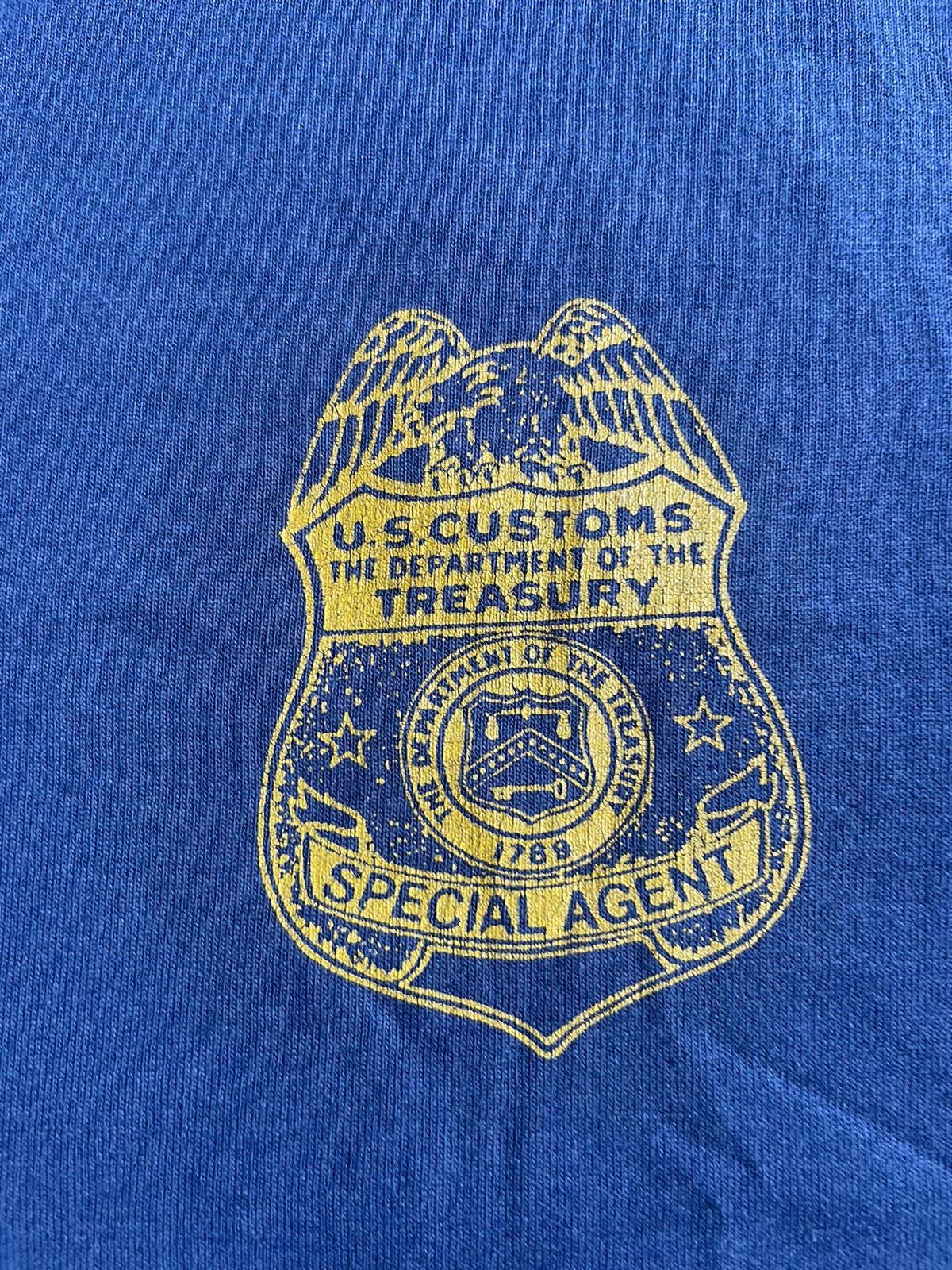 Fruit Of The Loom Vintage Us Customs Federal Agent Size US XL / EU 56 / 4 - 15 Thumbnail