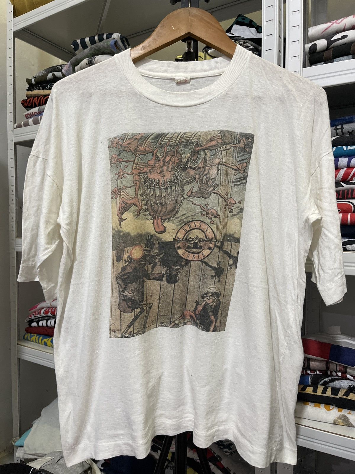 Band Tees × Vintage Vintage Band Tees Gun And Roses 1988 Size US XL / EU 56 / 4 - 1 Thumbnail