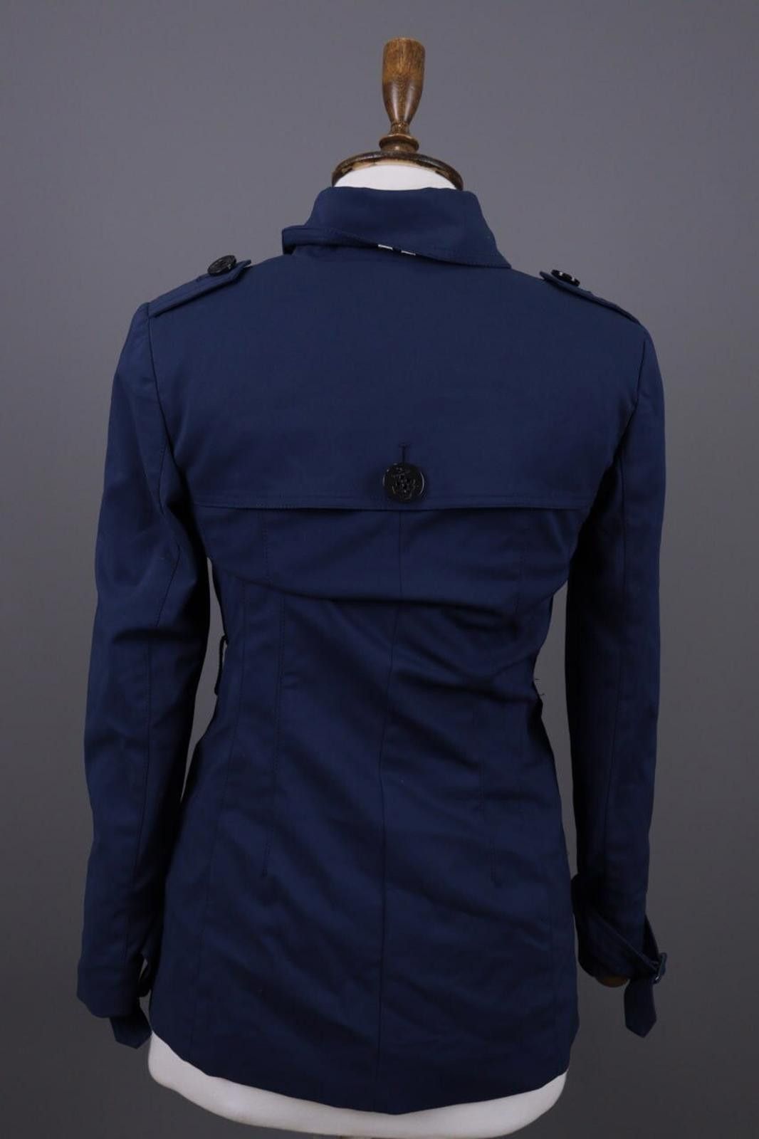 Designer Marina Yachting Blue Lightweight Trench Coat Size 38 / S Size S / US 4 / IT 40 - 12 Thumbnail