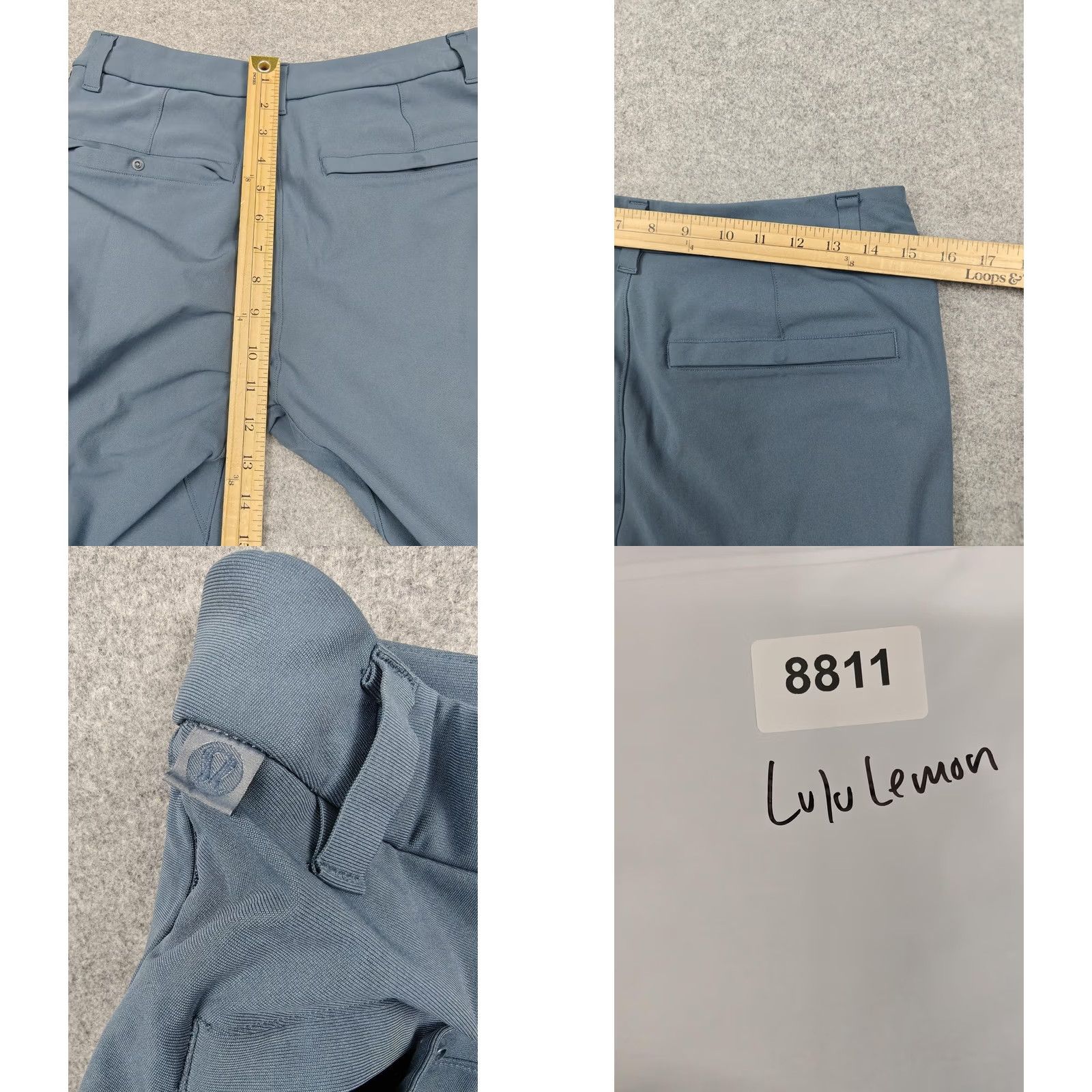 Lululemon Lululemon Pants Mens 29 Blue Slim Stretch Microfiber Chino Travel Golf Tapered Size US 29 - 8 Thumbnail