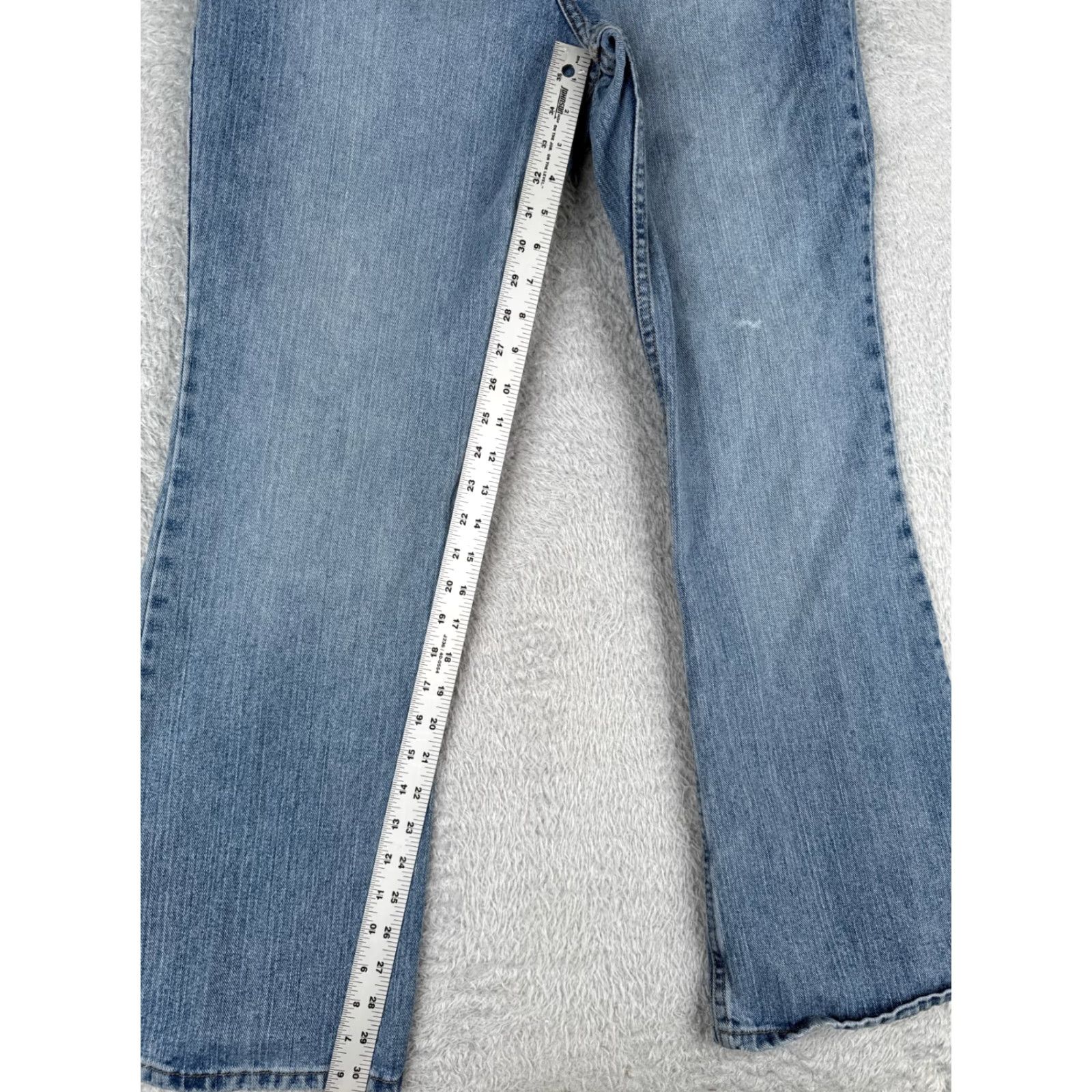 Vintage Maurices Jeans Women Flared Denim 32x31 Modern Mid Rise 100% Cotton Blue 13 N/A Mens? Womens Size 34" / US 12 / IT 48 - 7 Thumbnail