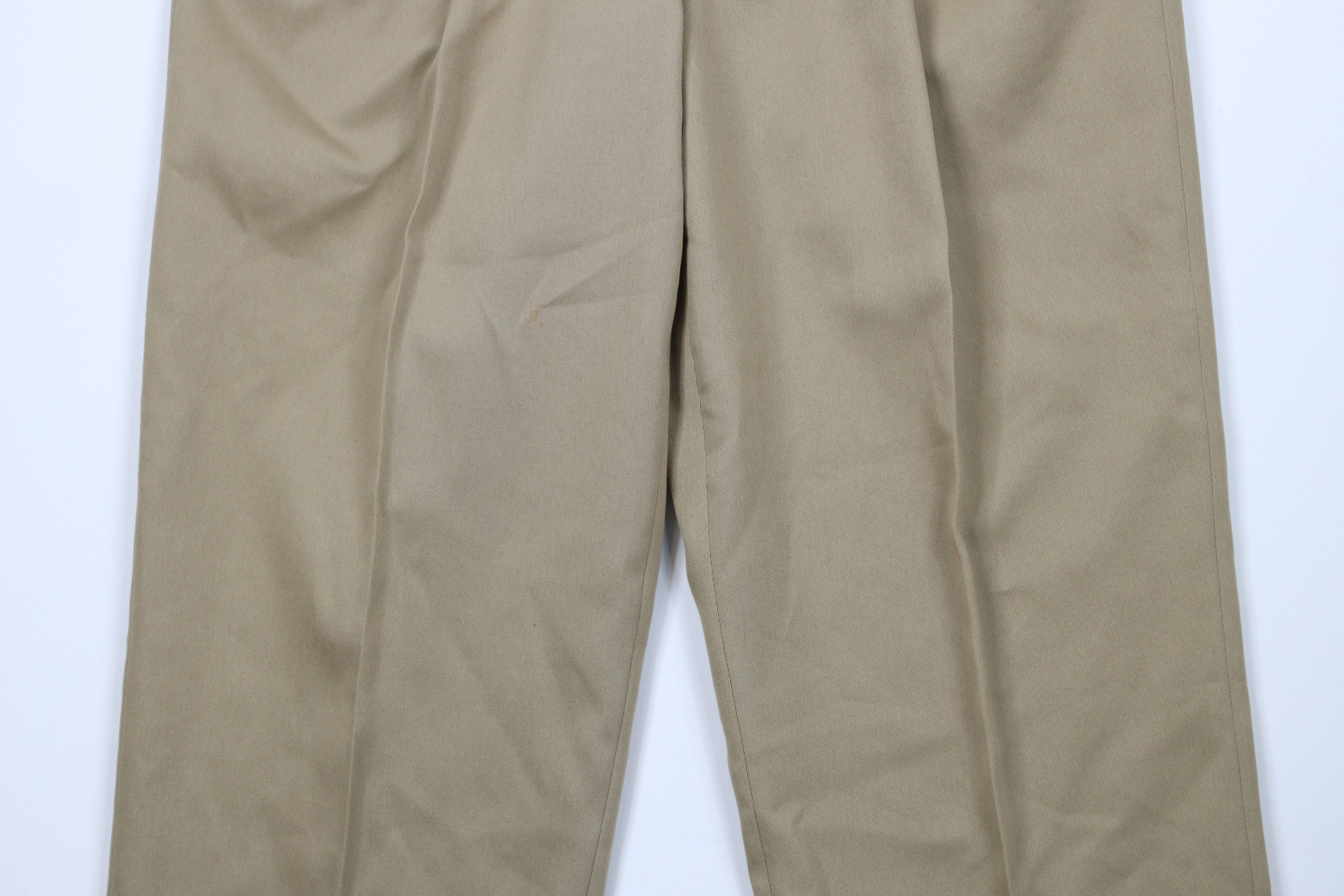 Vintage Vintage 90s Palm Beach Wide Leg Chino Pants Khaki Beige Size US 36 / EU 52 - 3 Thumbnail