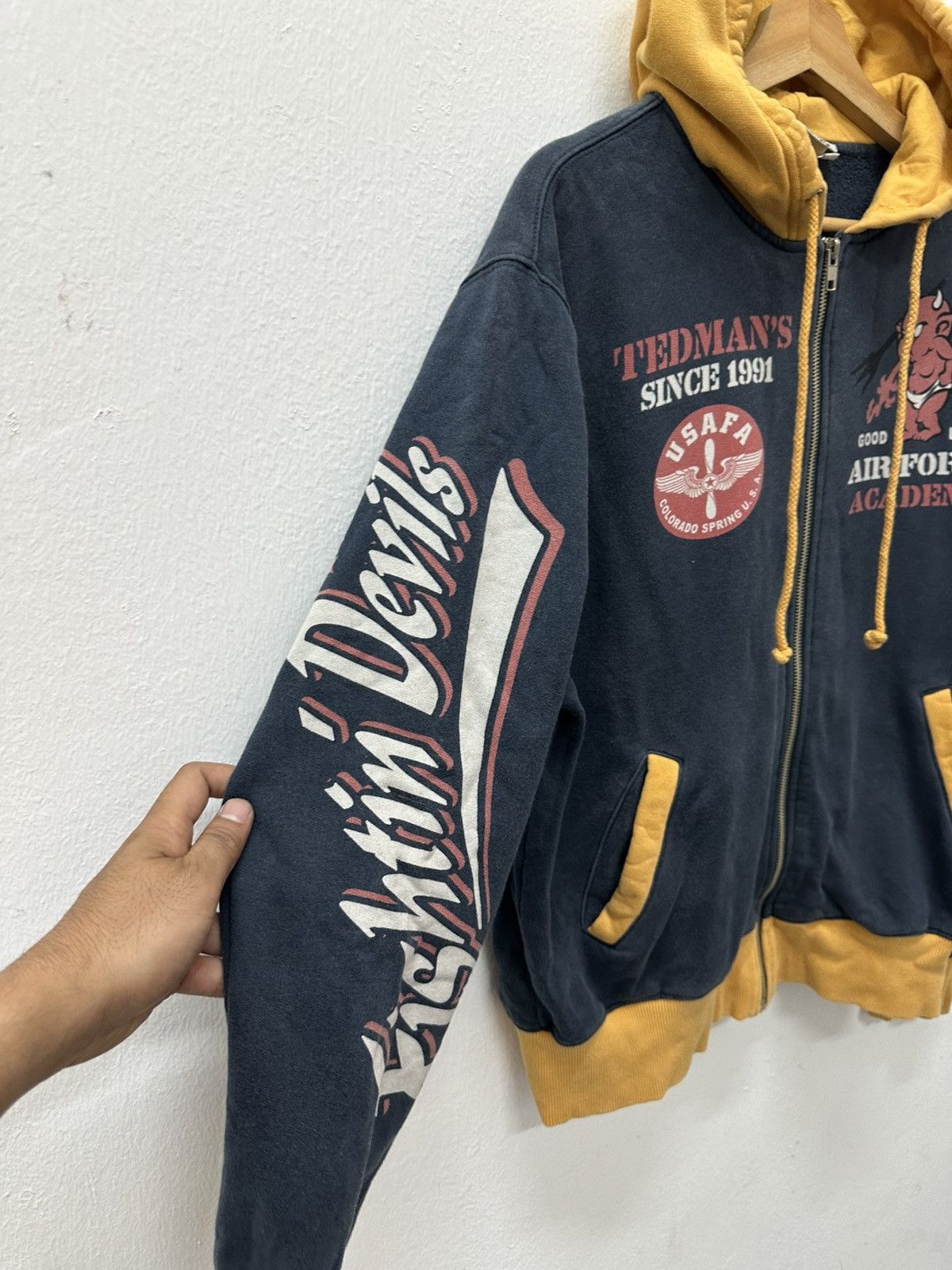 Tedman TedMan Ted Company Fightin Devils US Air Force Zipper Hoodie Size US L / EU 52-54 / 3 - 12 Thumbnail