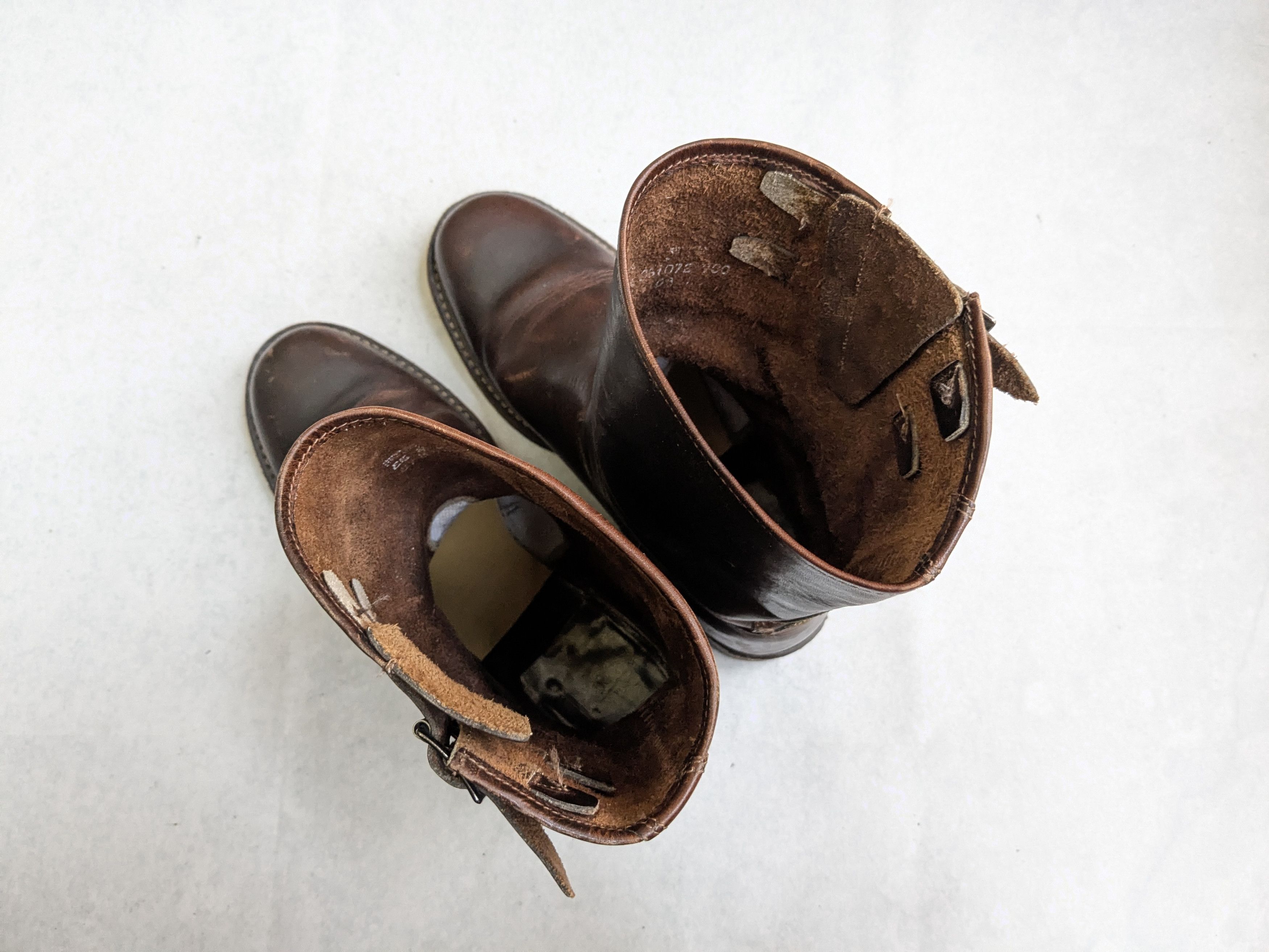 Frye Frye Harnesses Boots Brown 8.5 M Leather Buckle Size US 8.5 / EU 41-42 - 16 Thumbnail