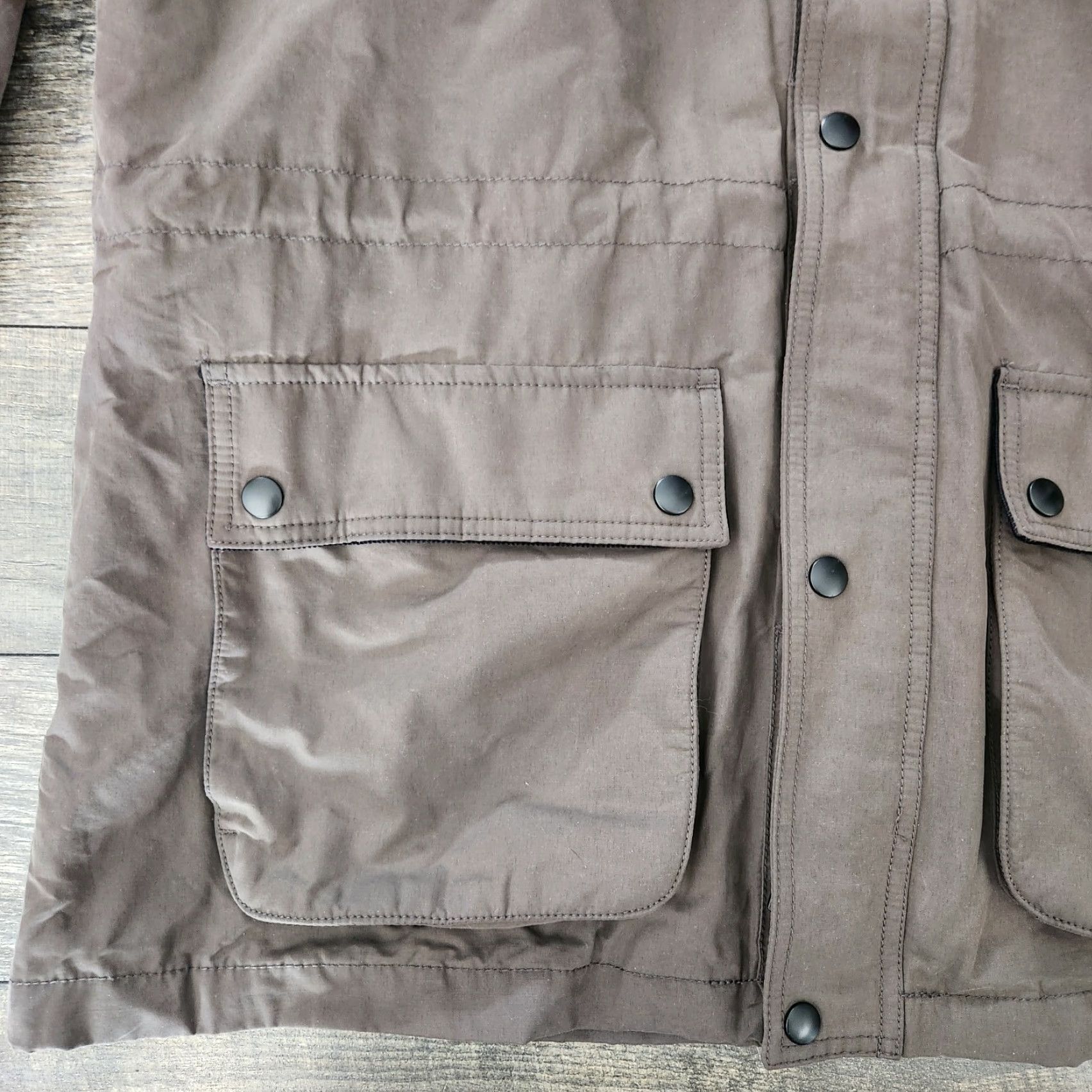 Banana Republic Banana Republic Field Jacket Mens L Water Resistant Canvas Corduroy Barn Chore Green Military Jacket Mens L Size US L / EU 52-54 / 3 - 3 Thumbnail