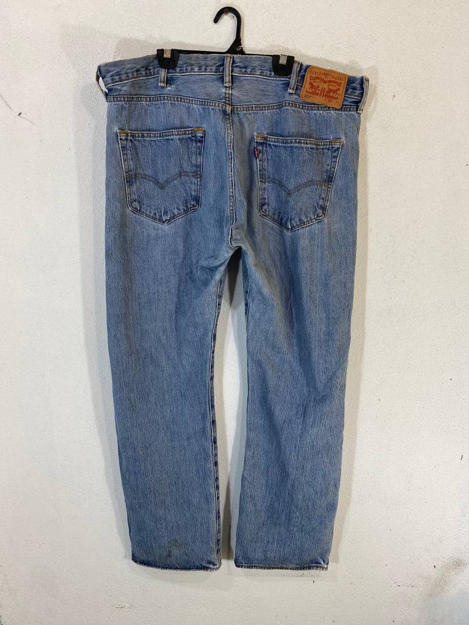 Levi's levis 501 lightwash denim nice design Size US 40 / EU 56 - 1 Thumbnail