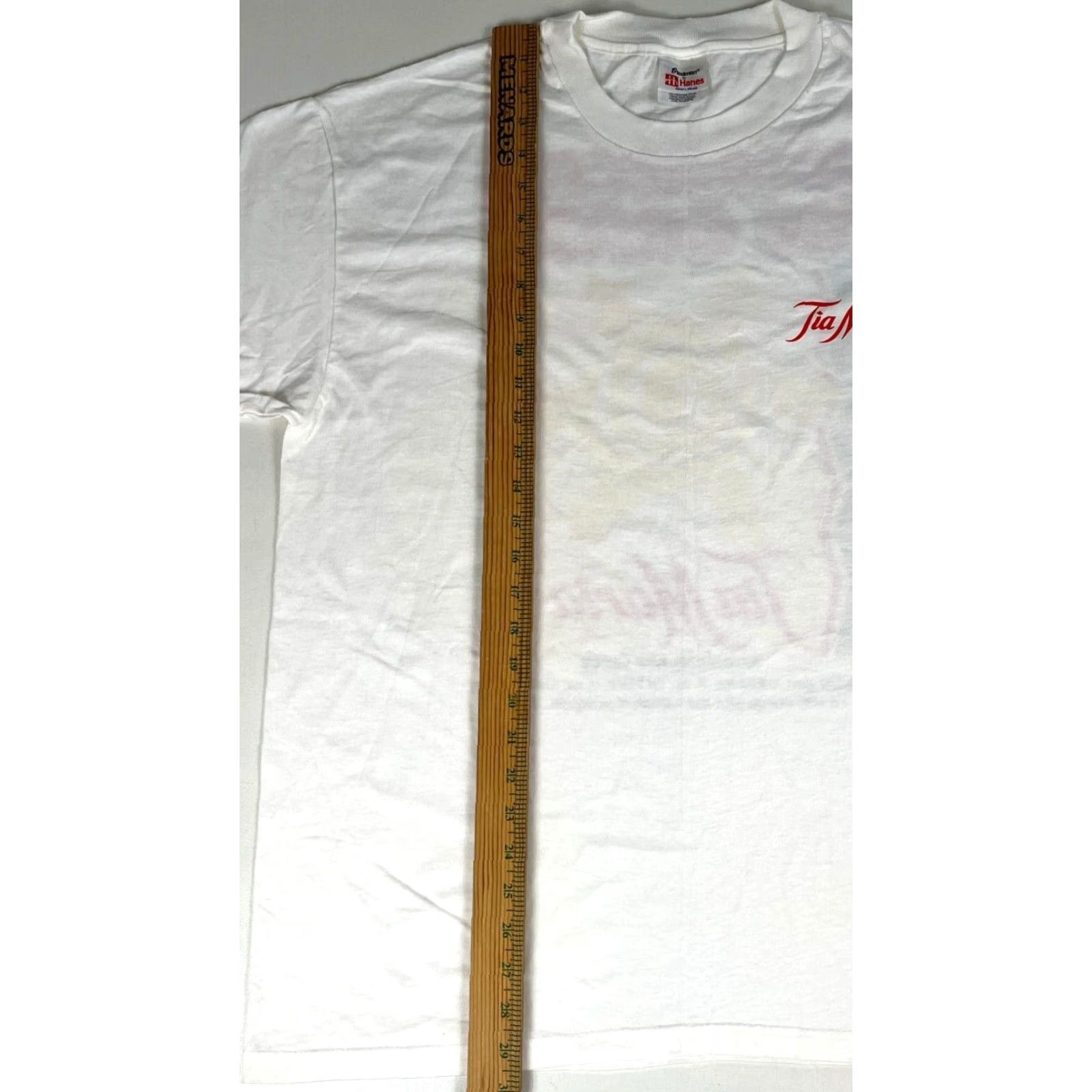 Vintage Vintage Stedman by Hanes T-Shirt Double-Sided Sz L White Adult L Tia Maria Jamaican Me Crazy Cocktail Recipe Mens Size US L / EU 52-54 / 3 - 7 Thumbnail
