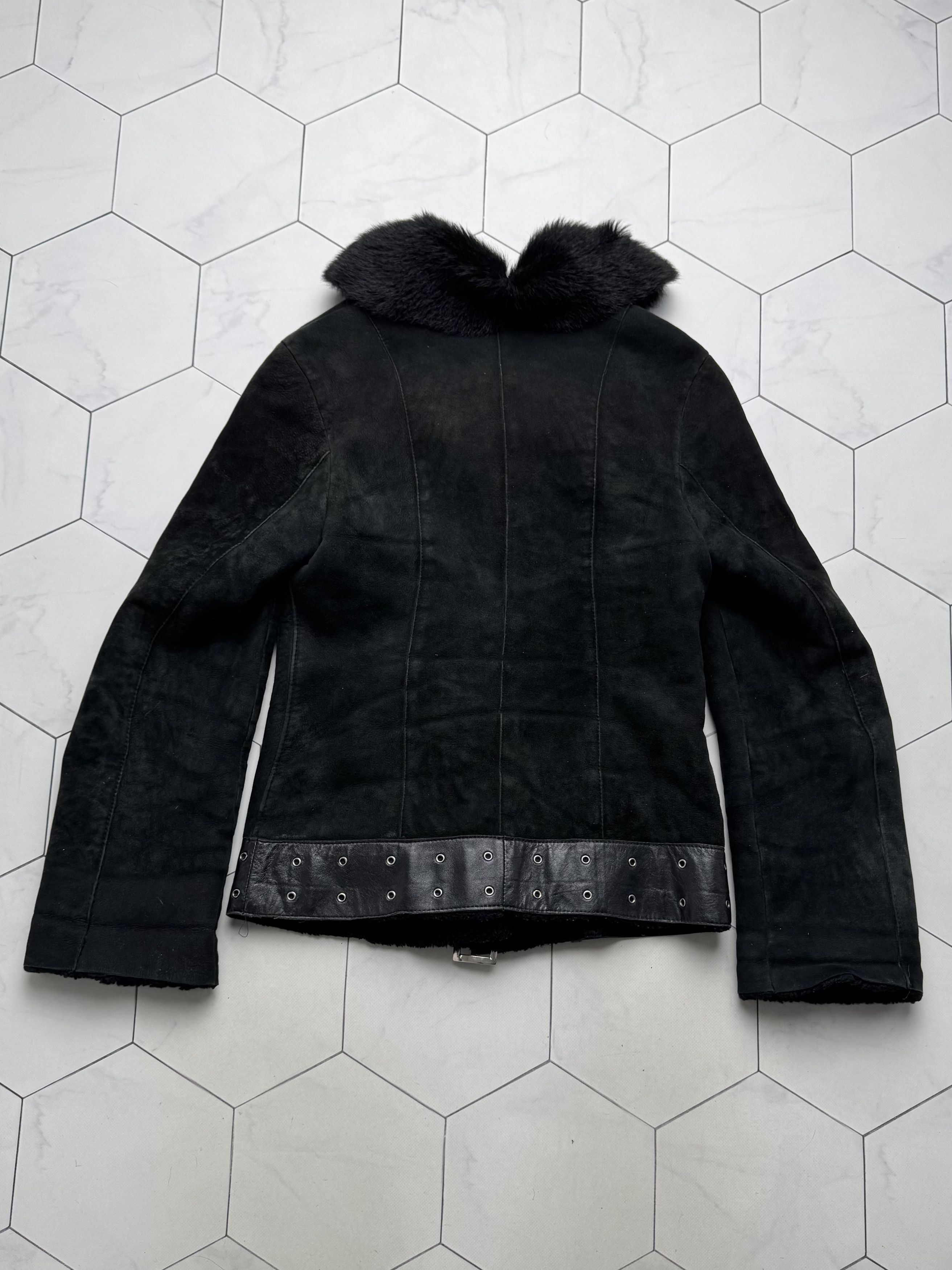 Vintage Vintage Real Sheepskin Cropped Jacket With Straps(B409)E2D15 Size S / US 4 / IT 40 - 21 Thumbnail