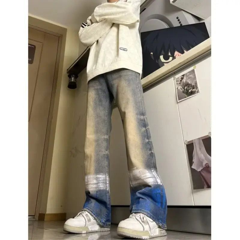 Japanese Brand Retro loose high street gradient jeans Size US 32 / EU 48 - 4 Thumbnail