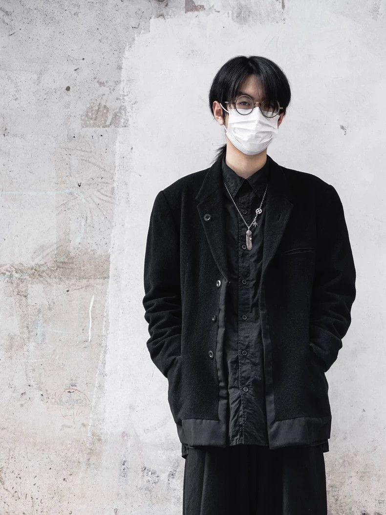 Yohji Yamamoto Yohji Yamamoto size 3 01 aw mafia cashmere paneled suit 250 Size 38R - 5 Thumbnail