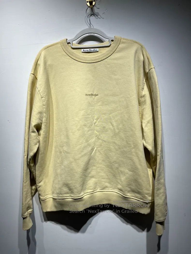 Acne Studios Acne Studios Cotton Round Neck Crew-neck Long-sleeve Sweat Size XS / US 0-2 / IT 36-38 - 1 Thumbnail