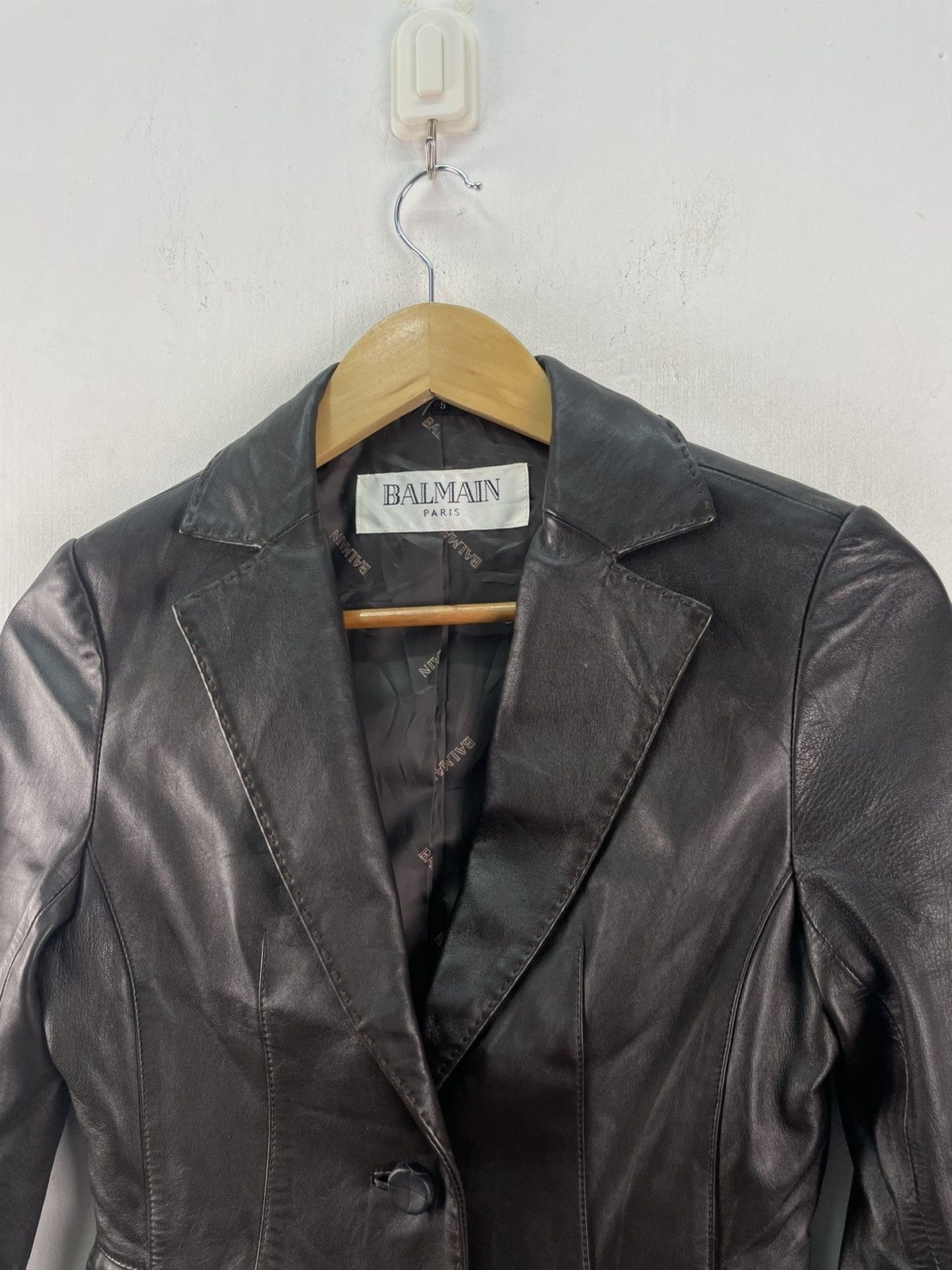 Balmain Vintage Balmain Sheepskin Coat Leather Jacket Size US S / EU 44-46 / 1 - 2 Thumbnail