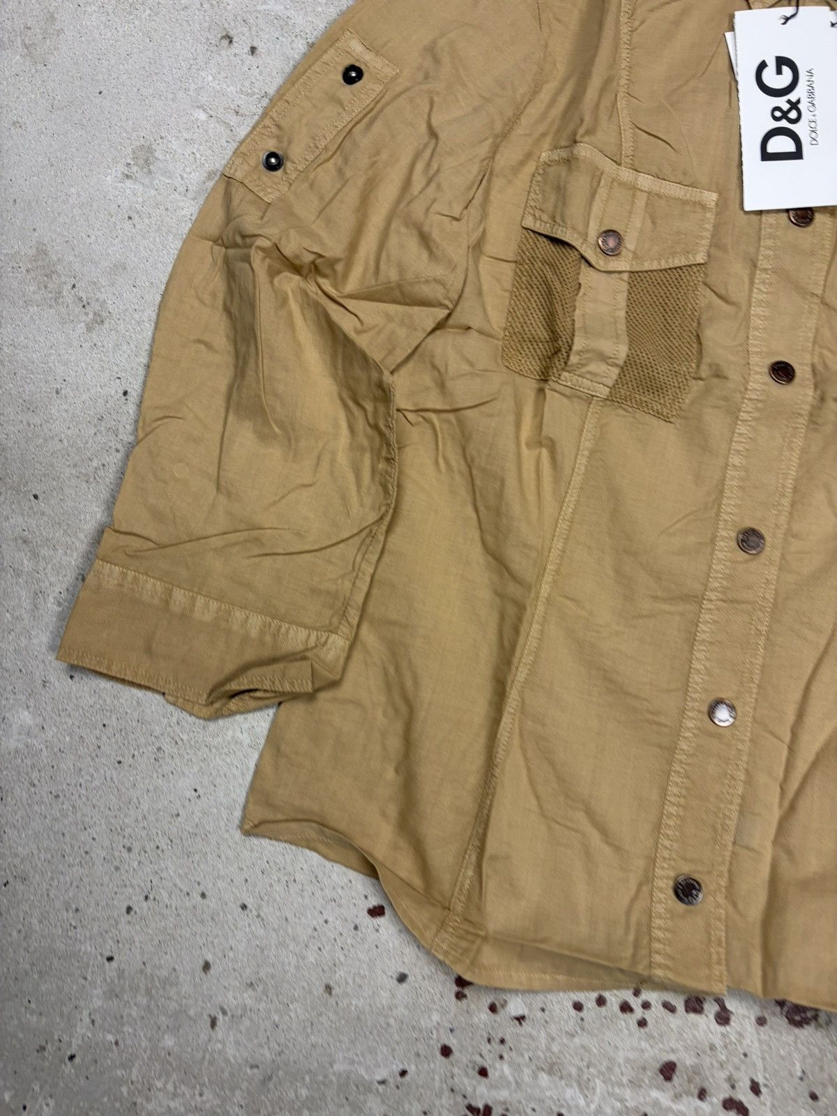 Dolce & Gabbana DSWT Dolce & Gabbana 2003 Utility Army Military Shirt Size L / US 10 / IT 46 - 3 Thumbnail