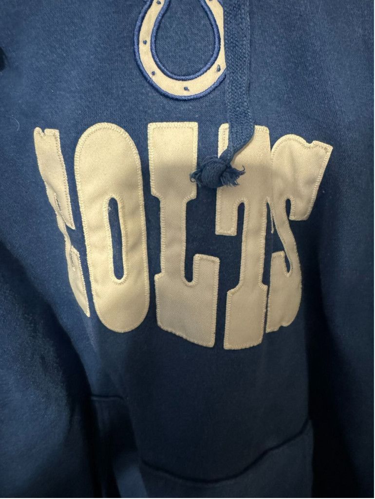 The Unbranded Brand Indianapolis Colts Hoodie Mens L (?) White Blue Sweatshirt Size US L / EU 52-54 / 3 - 4 Thumbnail