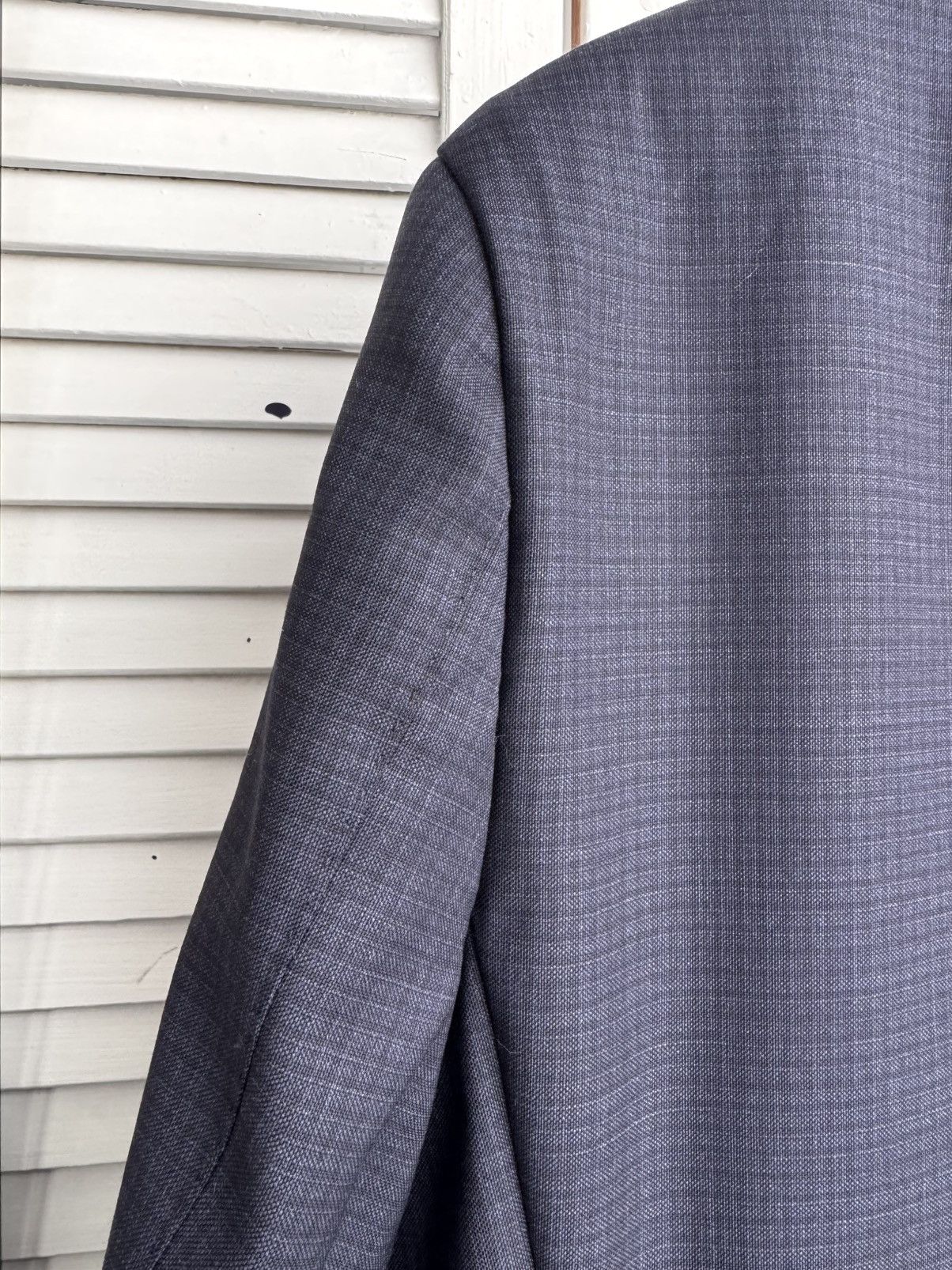 Hugo Boss Hugo Boss Loro Piana Full Canvas Wool Blazer Navy Size 42R - 17 Thumbnail