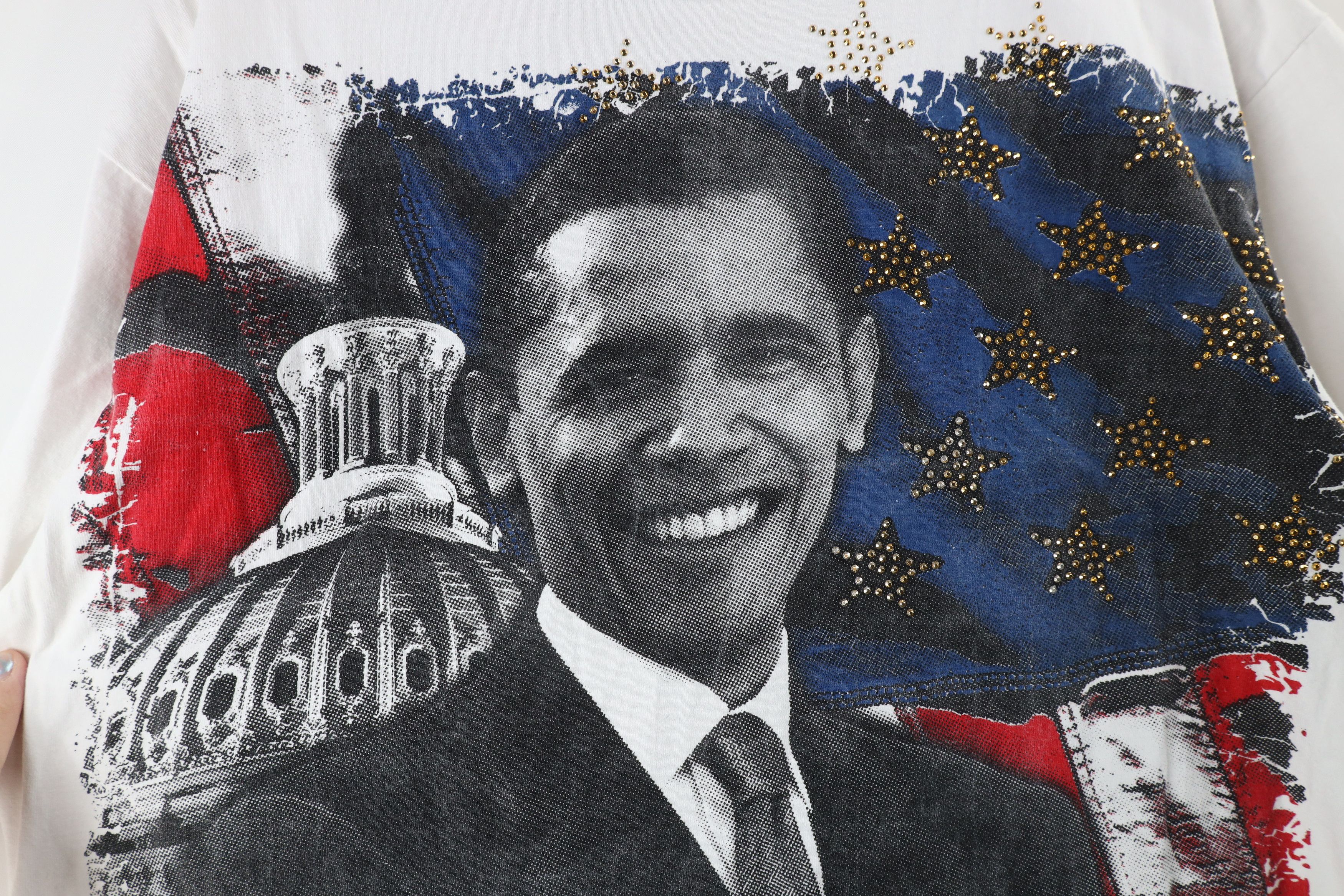 Vintage Vintage Y2K Change President Barack Obama Rap Tee T-Shirt Size US XL / EU 56 / 4 - 4 Thumbnail
