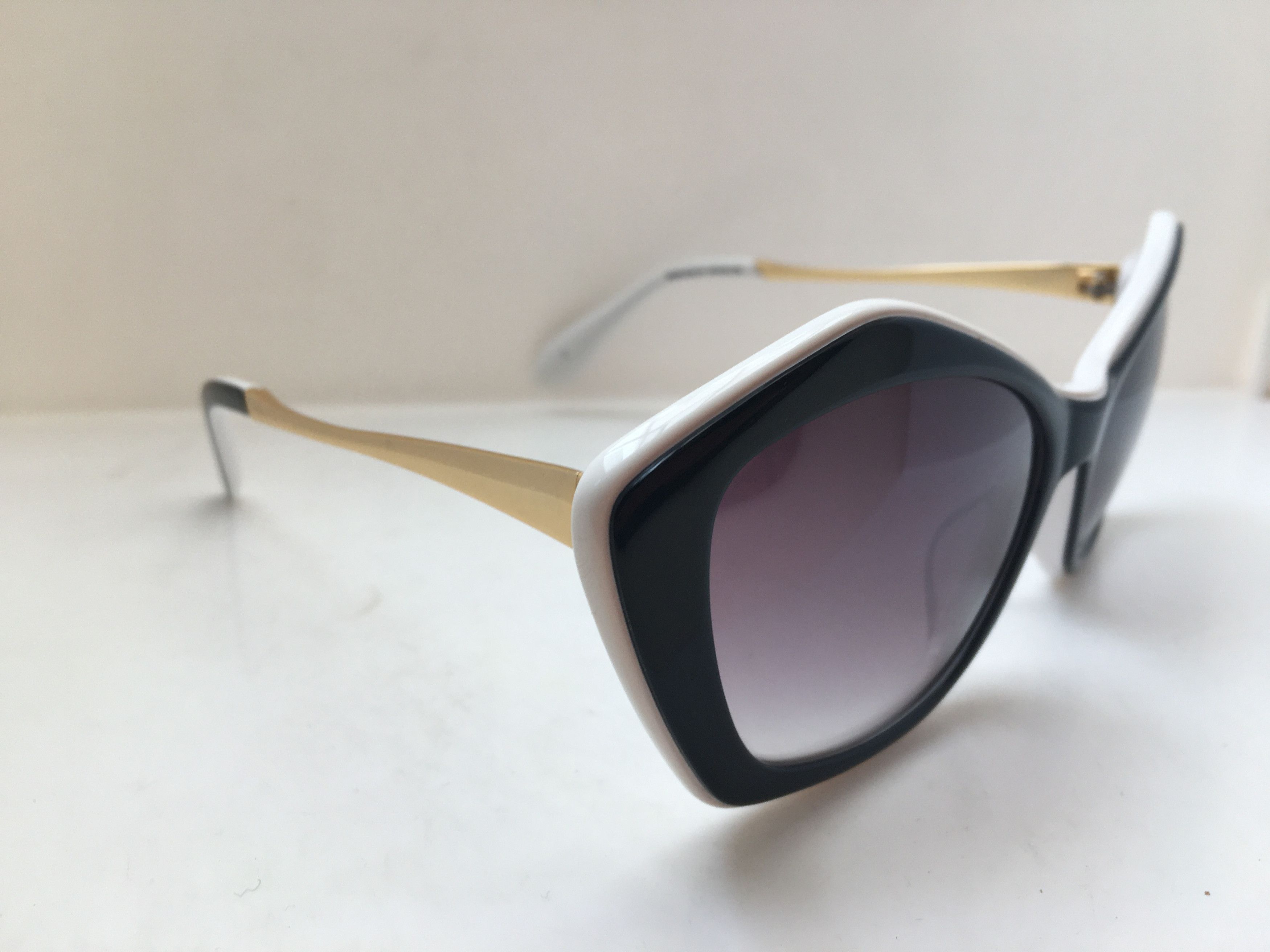 Other OP Art Black White Cateye Diva Sunglasses Frame Size ONE SIZE - 2 Thumbnail