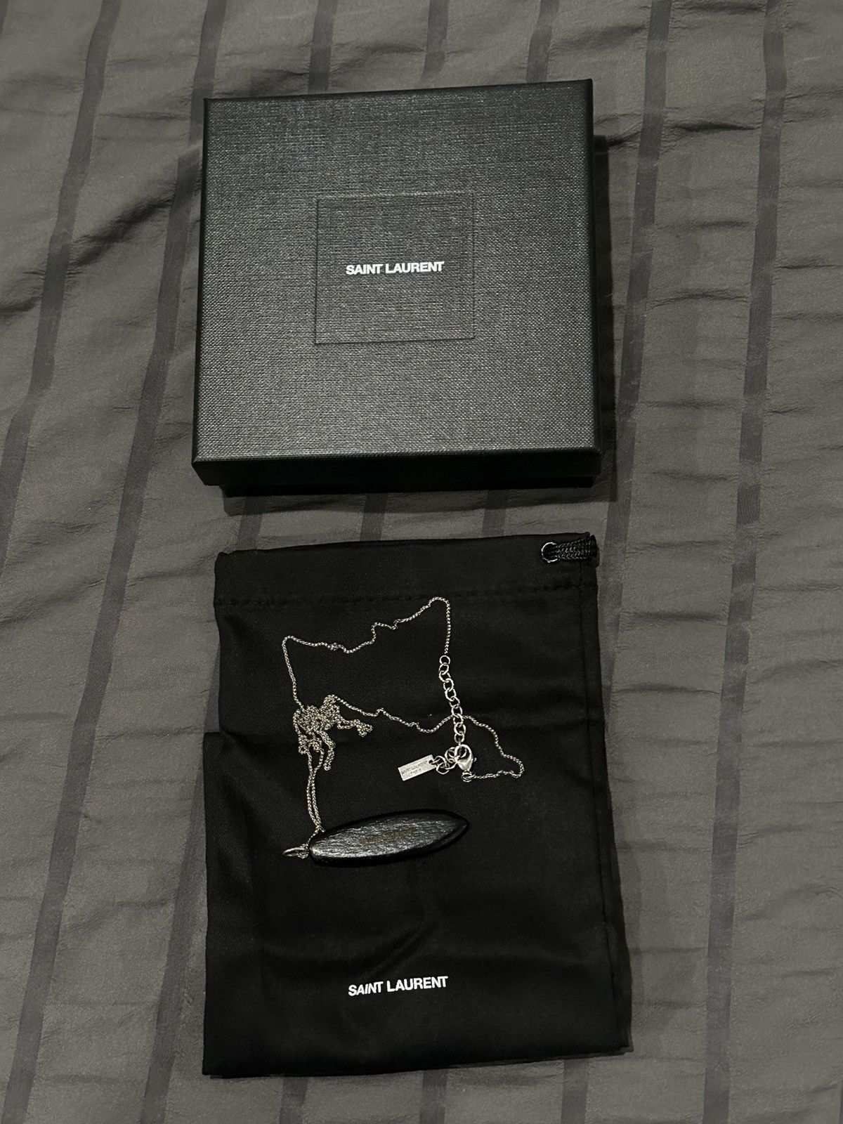 Saint Laurent Paris Surfboard Wood Necklace Size ONE SIZE - 3 Thumbnail