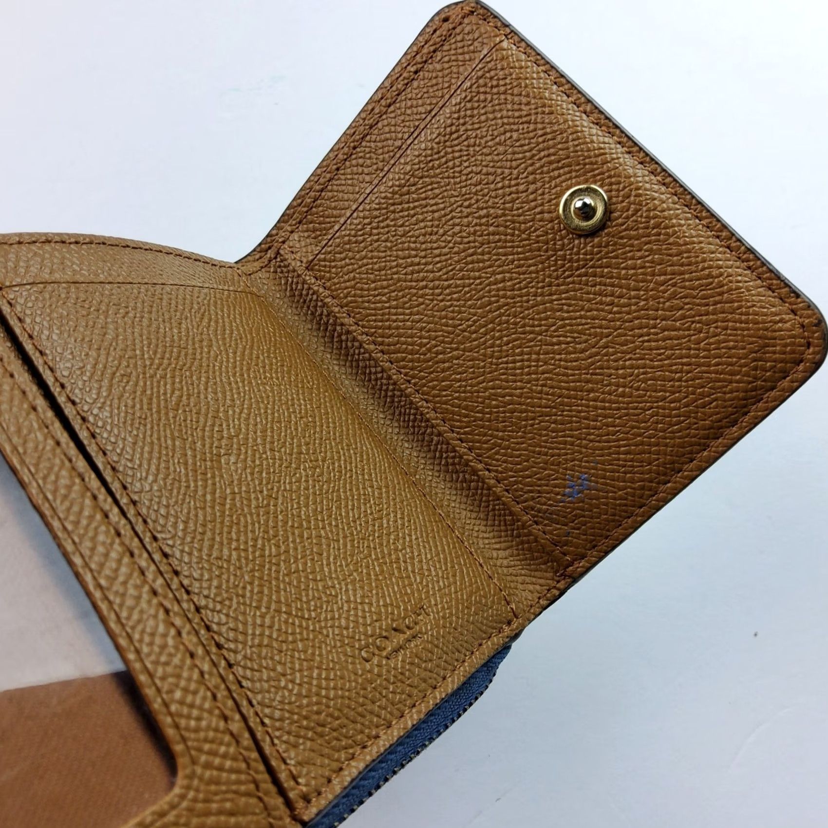 Coach Coach Wallet Trifold Leather Small Two Tone Multicolor Women’s Size ONE SIZE - 6 Thumbnail