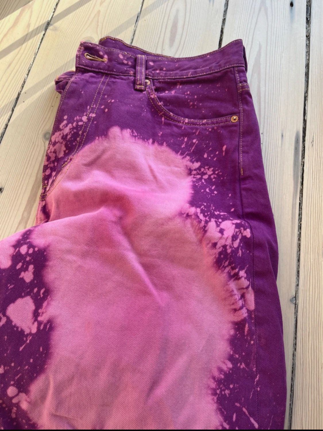 Weekday Custom bleached jeans Size US 32 / EU 48 - 3 Thumbnail