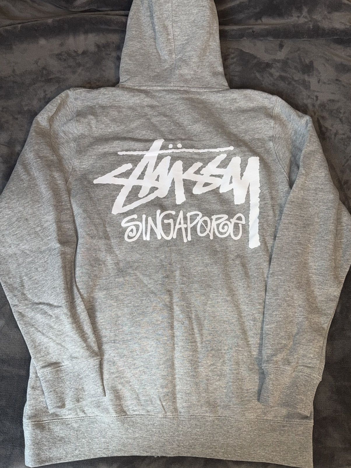 Stussy Stussy Singapore chapter Full Zip Hoodie Grey Size Large Size US L / EU 52-54 / 3 - 2 Thumbnail