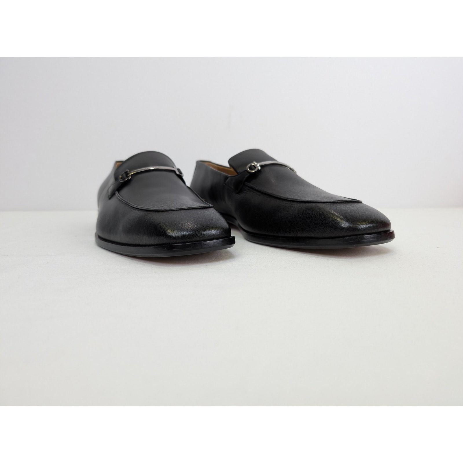 Salvatore Ferragamo o1rshd1 Fedro Leather Loafer shoe Boots in Black 10.5 Size US 10.5 / EU 43-44 - 6 Thumbnail