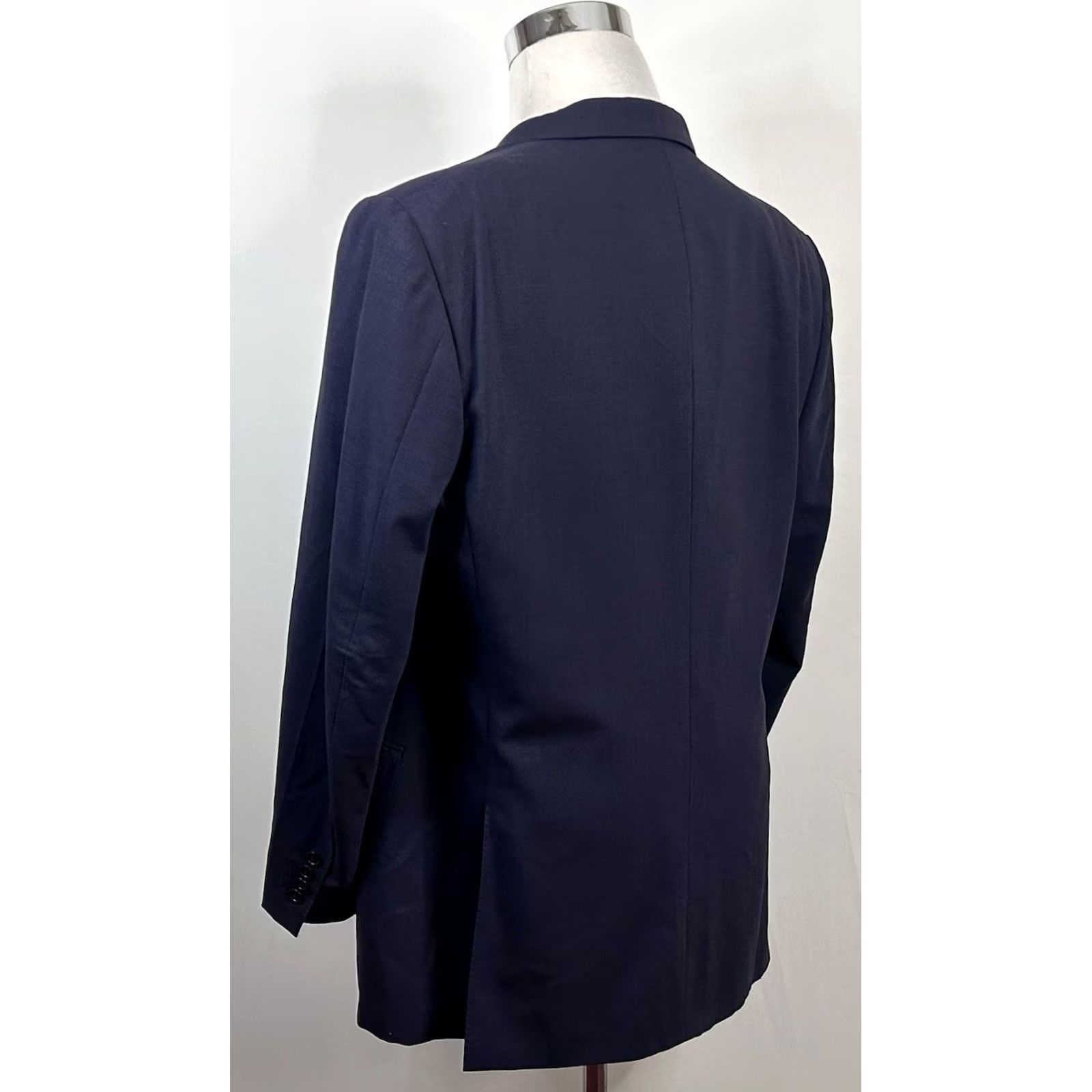 Canali Canali 42R Dark Blue Wool Sport Coat Three-Button Double Vented Italy Mens Jacket Coat Size US XS / EU 42 / 0 - 6 Thumbnail