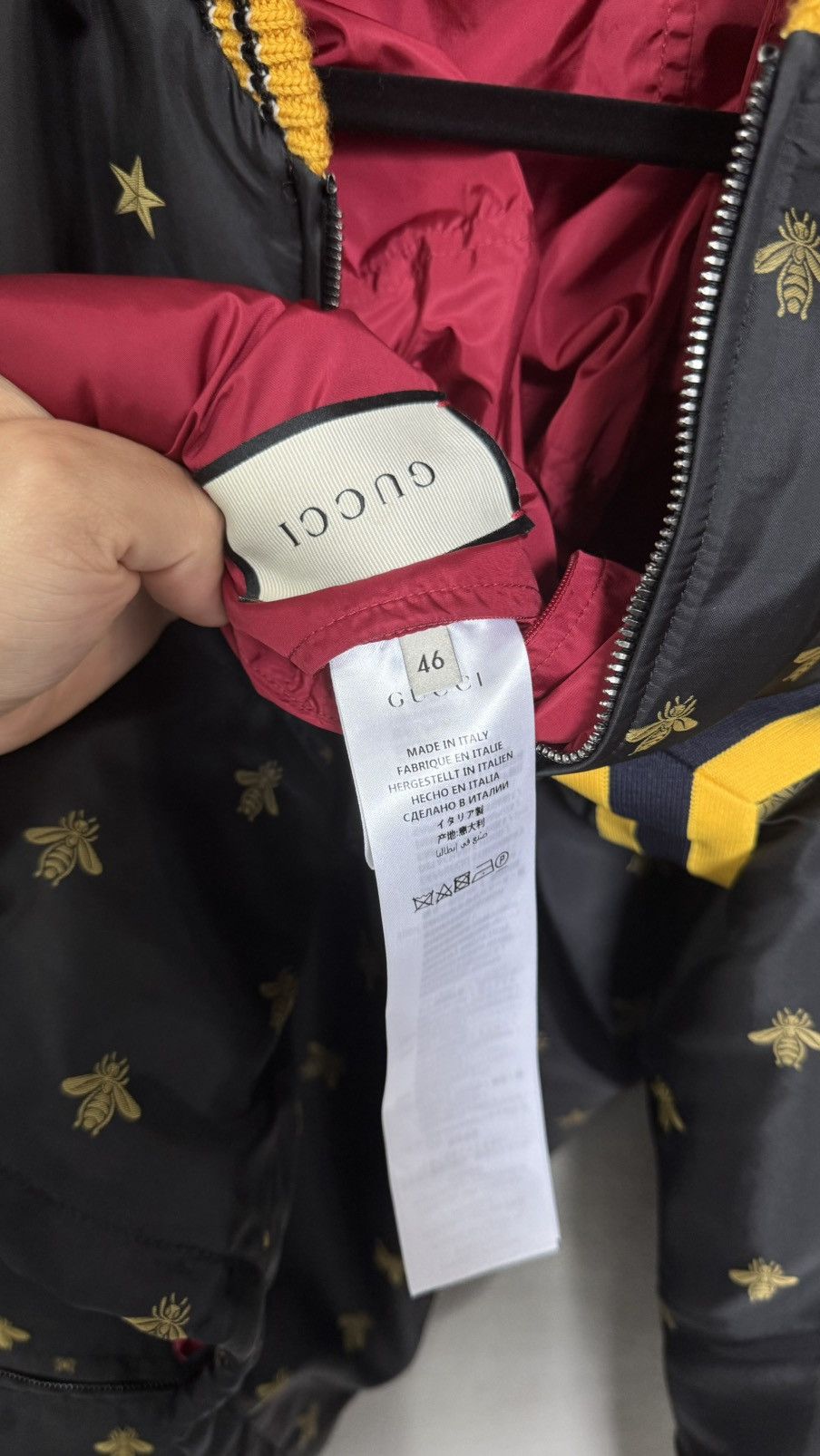 Gucci Gucci Bee Star Bomber Jacket Size US S / EU 44-46 / 1 - 9 Thumbnail