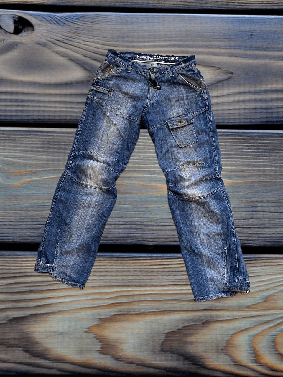 G-Star G-Star Raw Y2K Distressed denim jeans blue Size US 32 / EU 48 - 1 Thumbnail