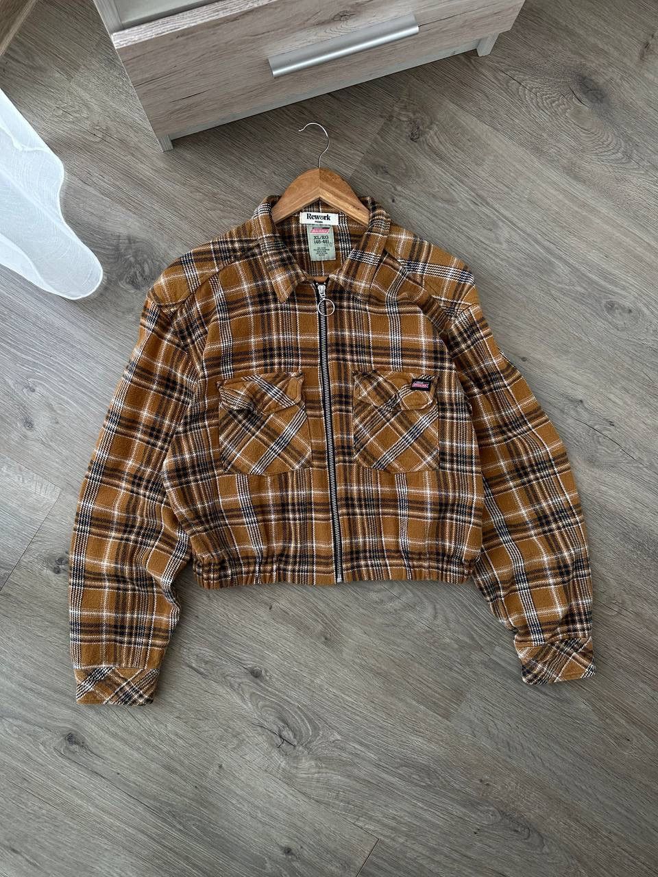 Dickies × Vintage Vintage Dickies Brown Pocket Zip Hoodie Size US L / EU 52-54 / 3 - 2 Thumbnail