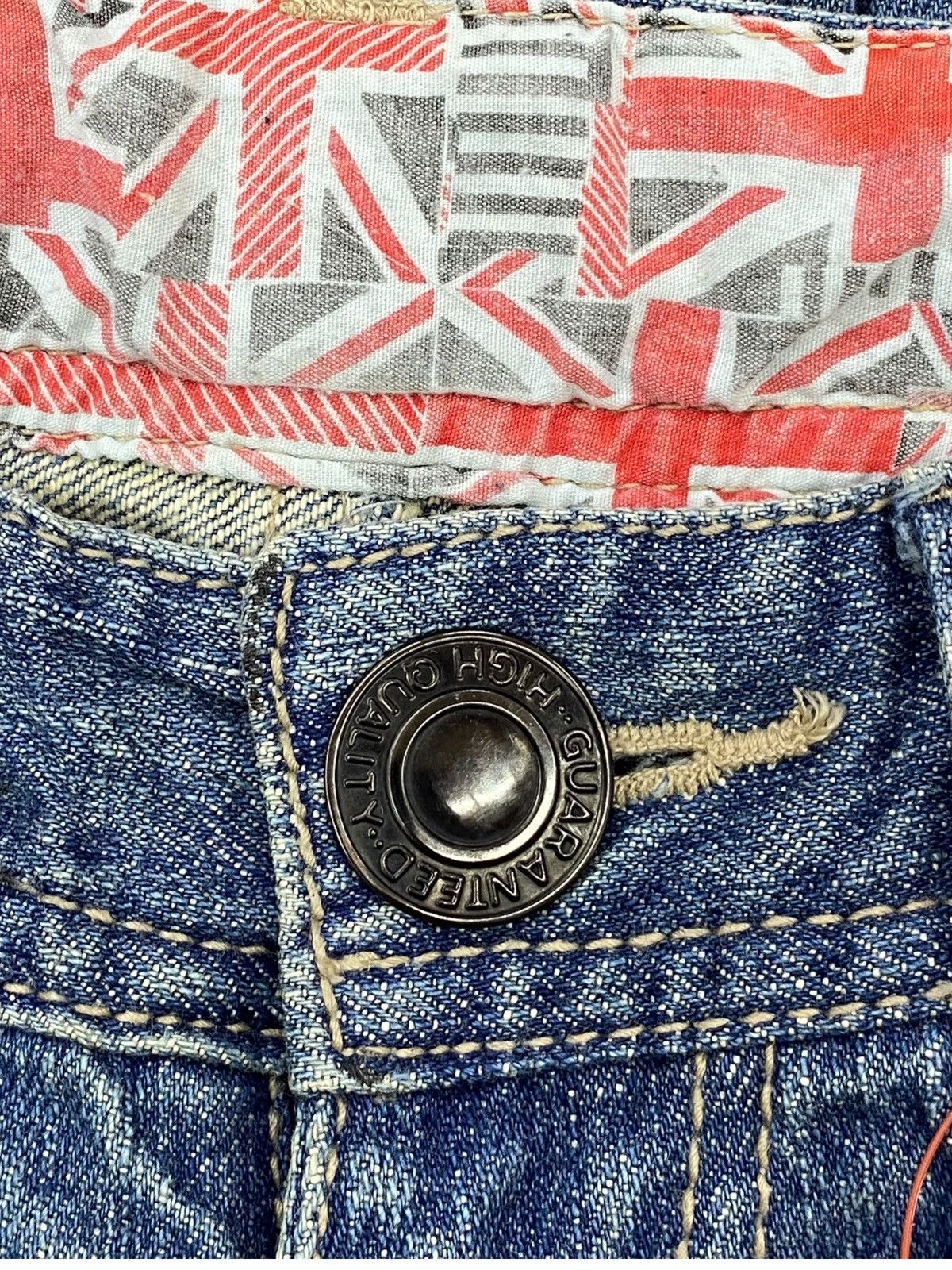 Japanese Brand Japanese Brand Distressed Splash Paint Straight Leg Jeans Size US 28 / EU 44 - 10 Thumbnail