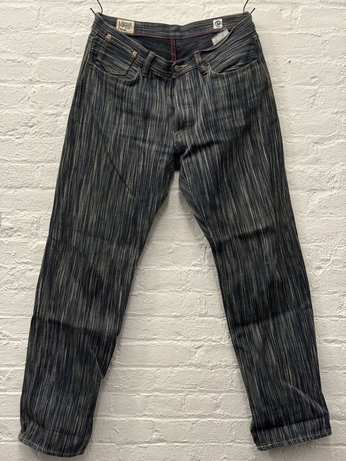 NBDN Handwoven Khaki Rainfall Jeans