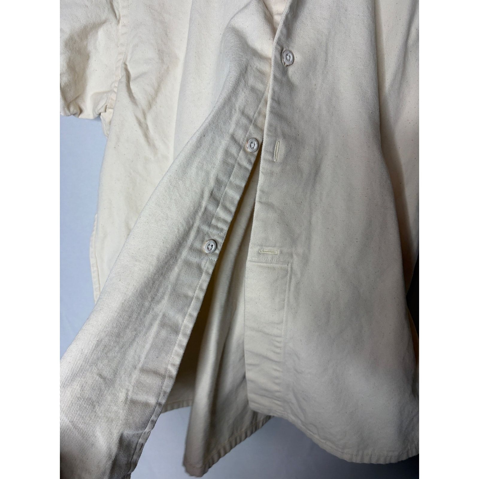 Other Death to Tennis New York Ivory canvas button down shirt sz S Size US S / EU 44-46 / 1 - 5 Thumbnail