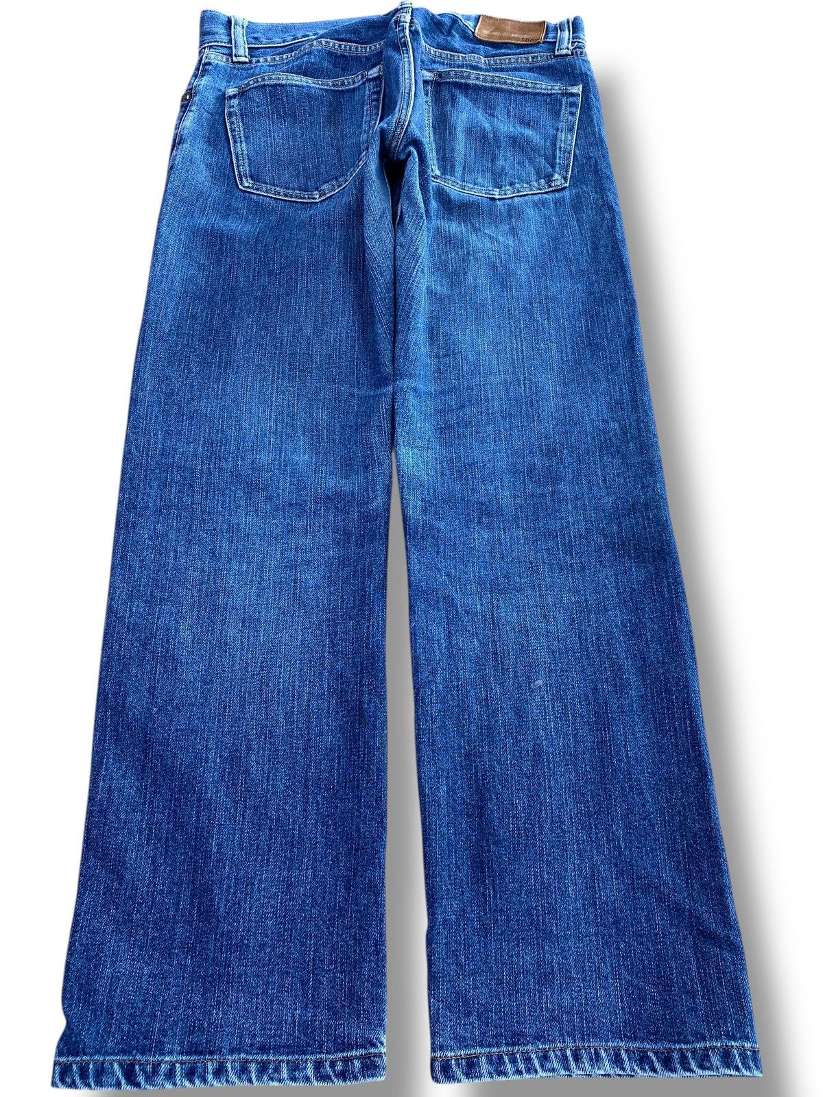 Uniqlo Uniqlo X Selvage Blue Wash Style Straight Leg Jeans Size US 31 - 3 Thumbnail