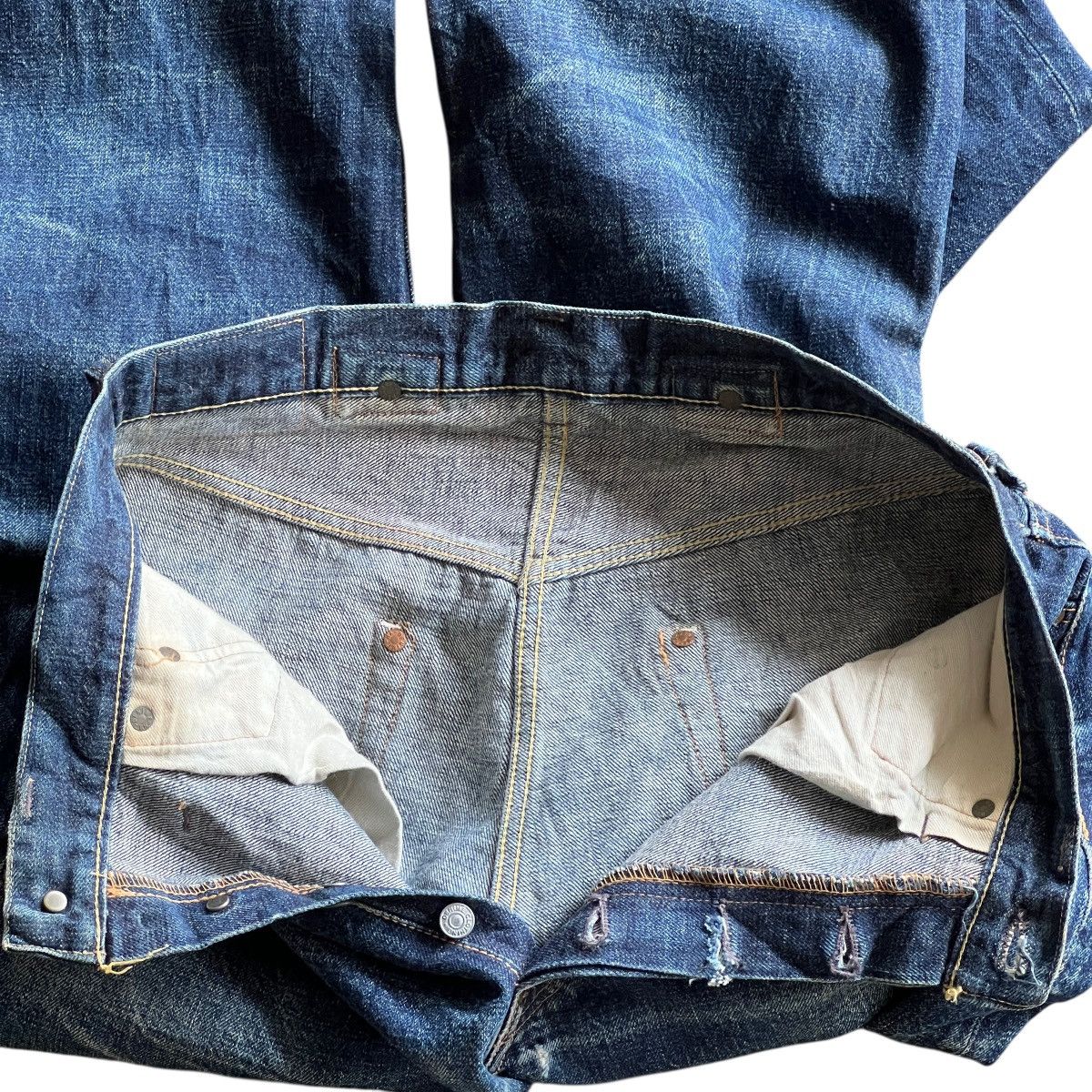 Denime 🔥 Denime Authentic Lot 669 Selvedge Hidden Rivet Denim Jeans Size US 30 / EU 46 - 17 Thumbnail