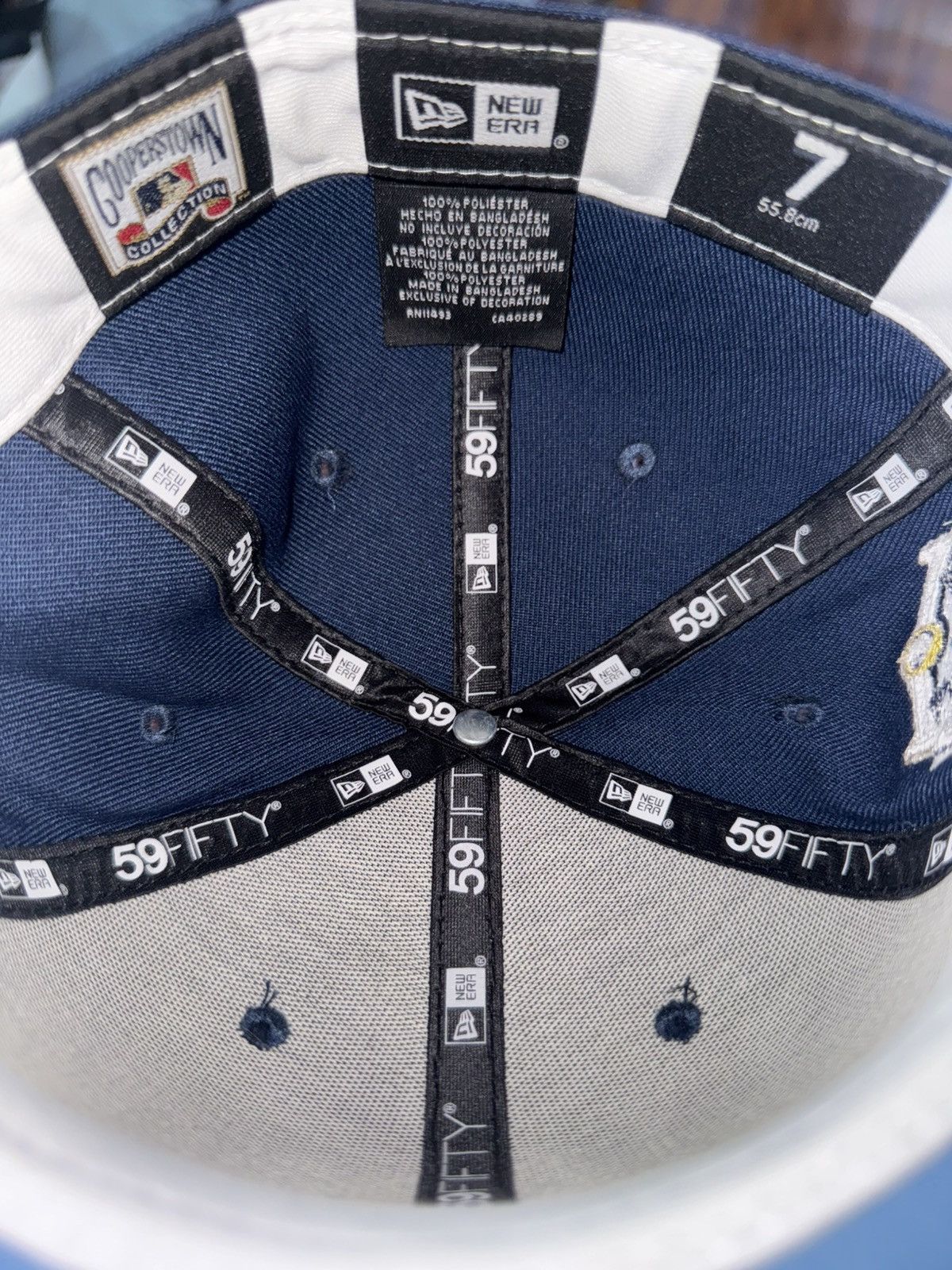 Hat Club Size 7 Navy Padres 2016 All Star Patch Fitted Hat Blue UV Size ONE SIZE - 7 Thumbnail