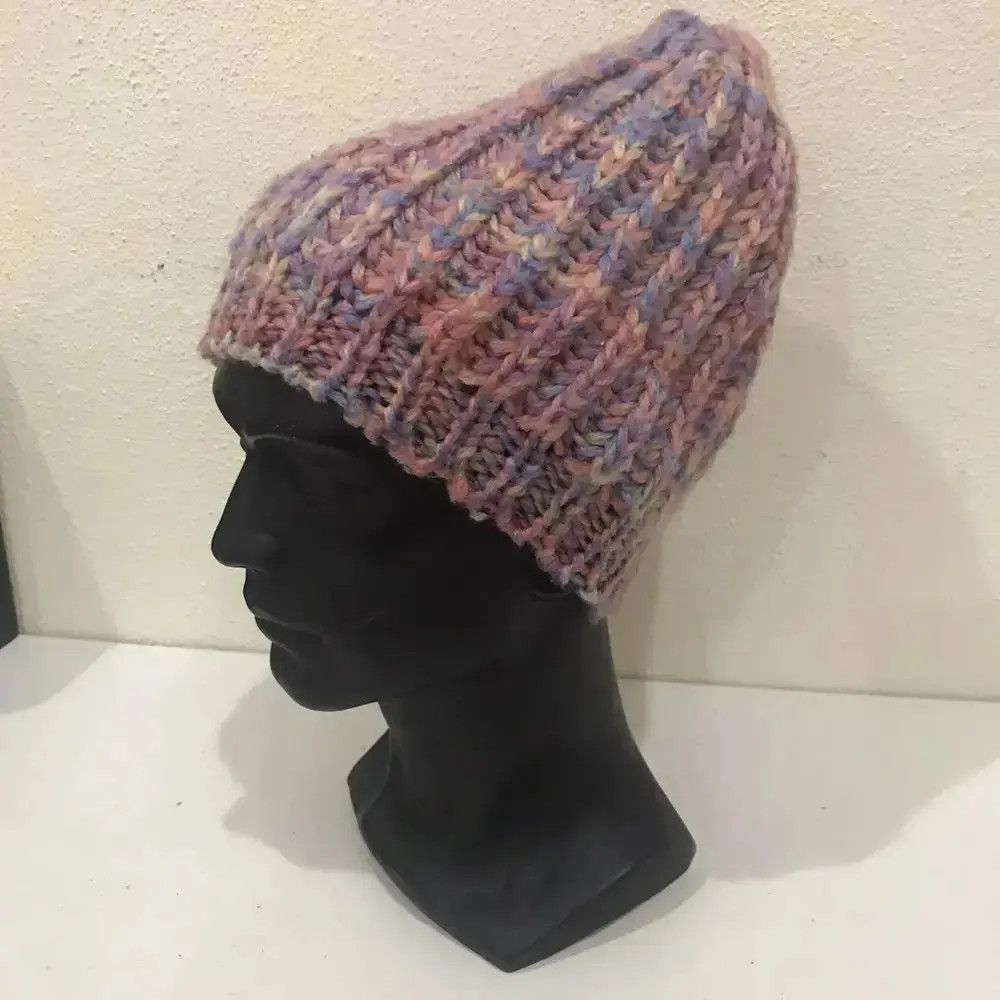 Vintage Japanese Brand Knit Beanie Hat Size ONE SIZE - 2 Thumbnail
