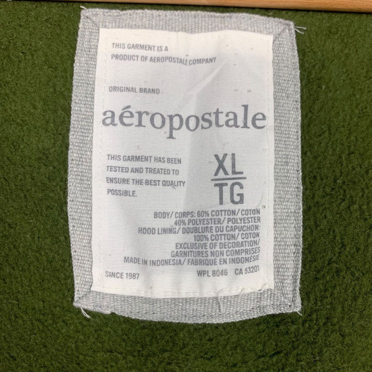 Aeropostale Y2k Vintage AEROPOSTALE Big Logo Zipper Hoodies #3555-C164 Size US XL / EU 56 / 4 - 16 Thumbnail