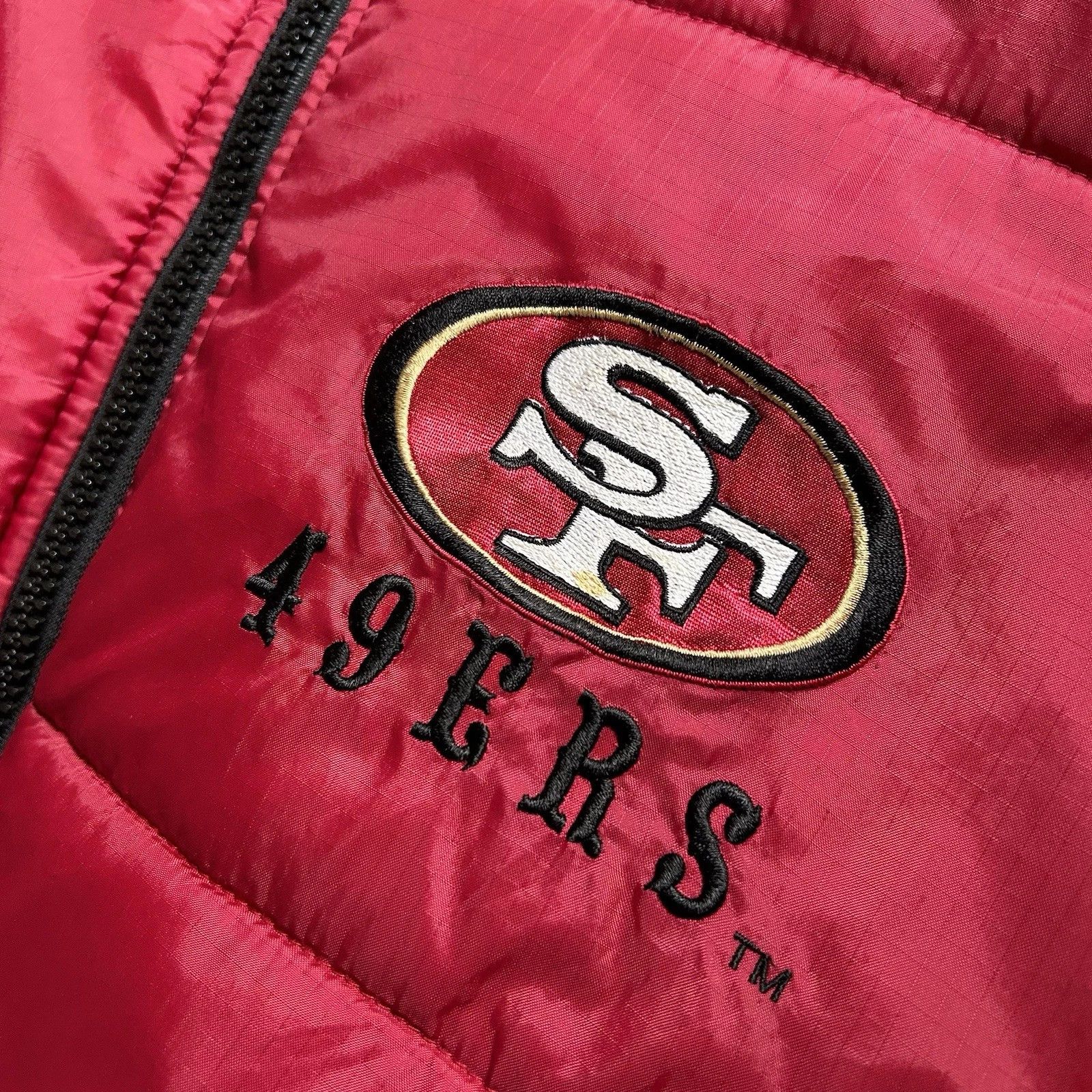 NFL × Vintage 49ERS PRO PLAYER PUFFER REVERSIBLE JACKET HOODED Size US M / EU 48-50 / 2 - 12 Thumbnail