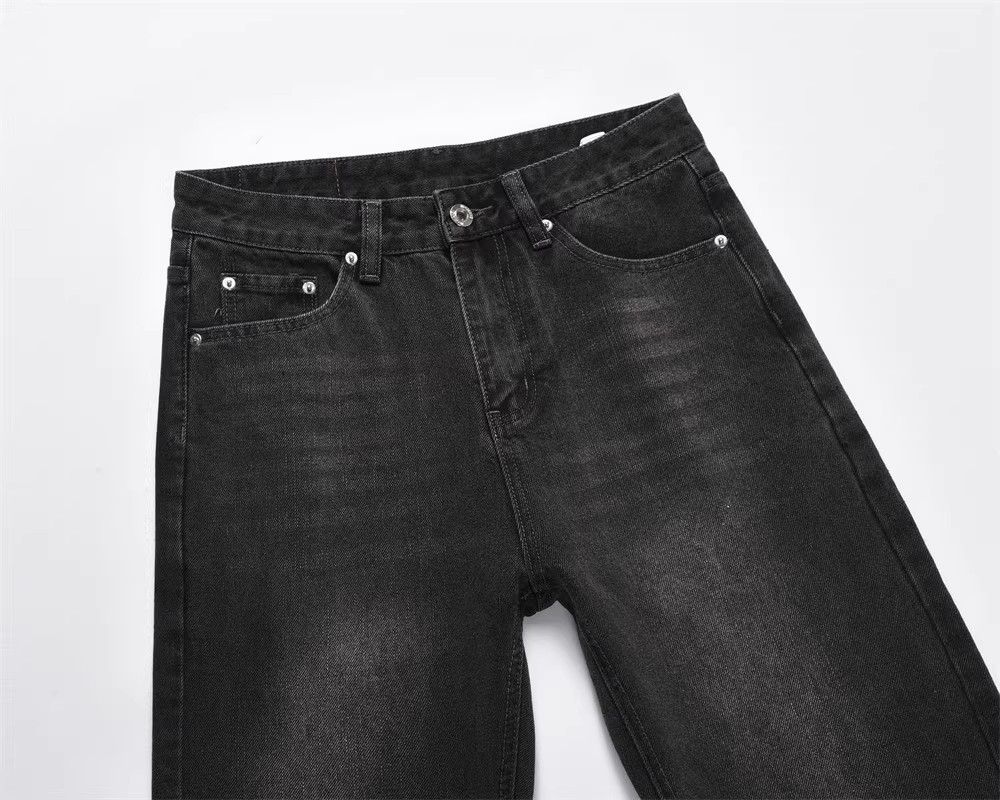 Japanese Brand × Jean Washed American retro men's loose wide-leg flared jeans Size US 32 / EU 48 - 4 Thumbnail
