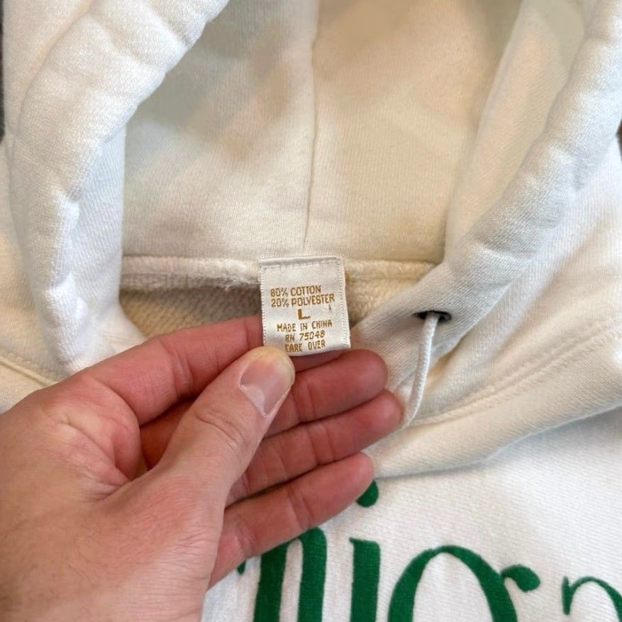Vintage VINTAGE Michigan State University Hoodie Sweatshirt Mens Large PullOver 80s 90s College Sports White Long Sleeve Size US L / EU 52-54 / 3 - 3 Thumbnail