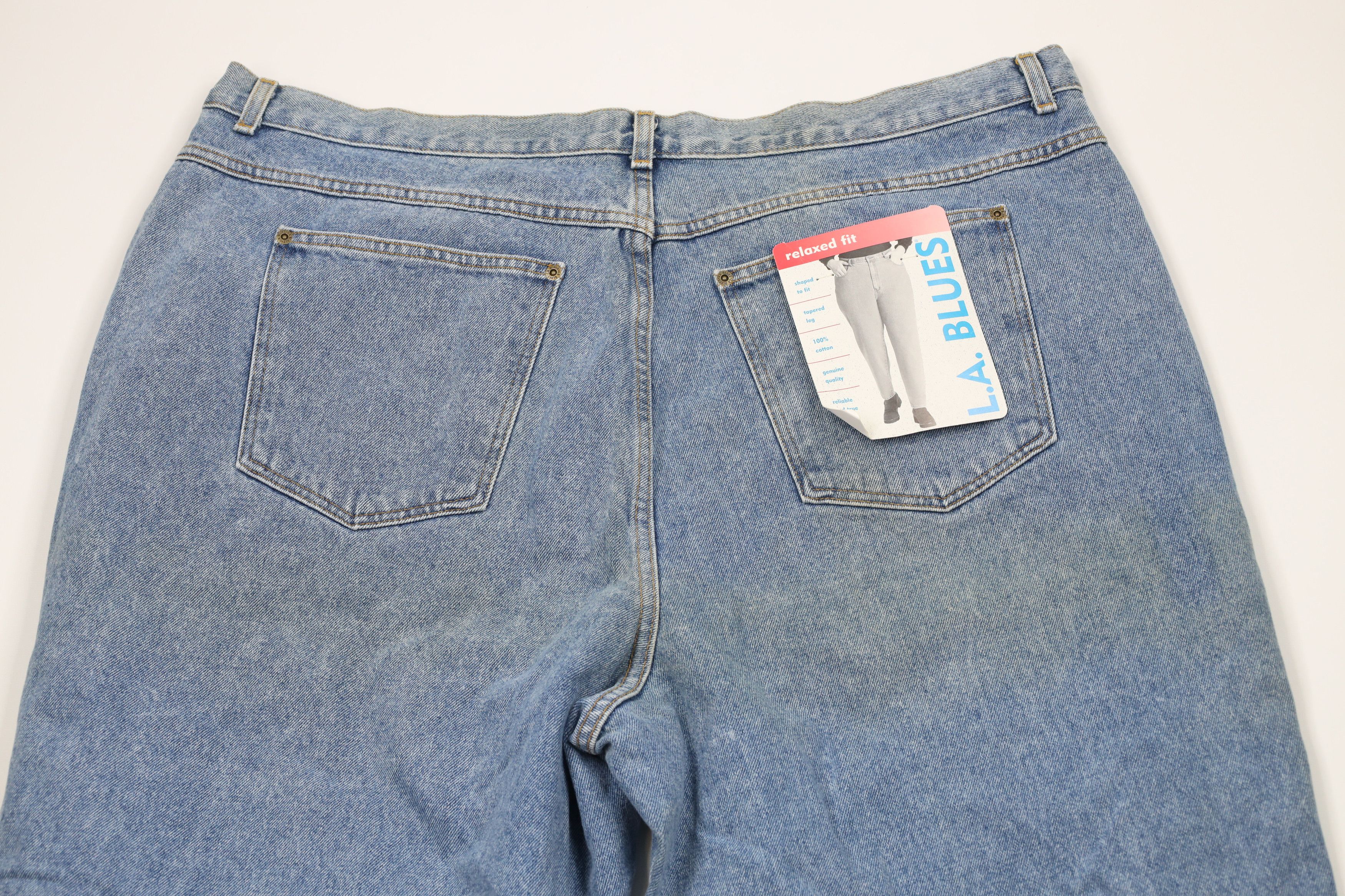Vintage Deadstock Vintage 90s Streetwear Tapered Leg Denim Jeans Size 24" / US 00 / IT 34 - 12 Thumbnail