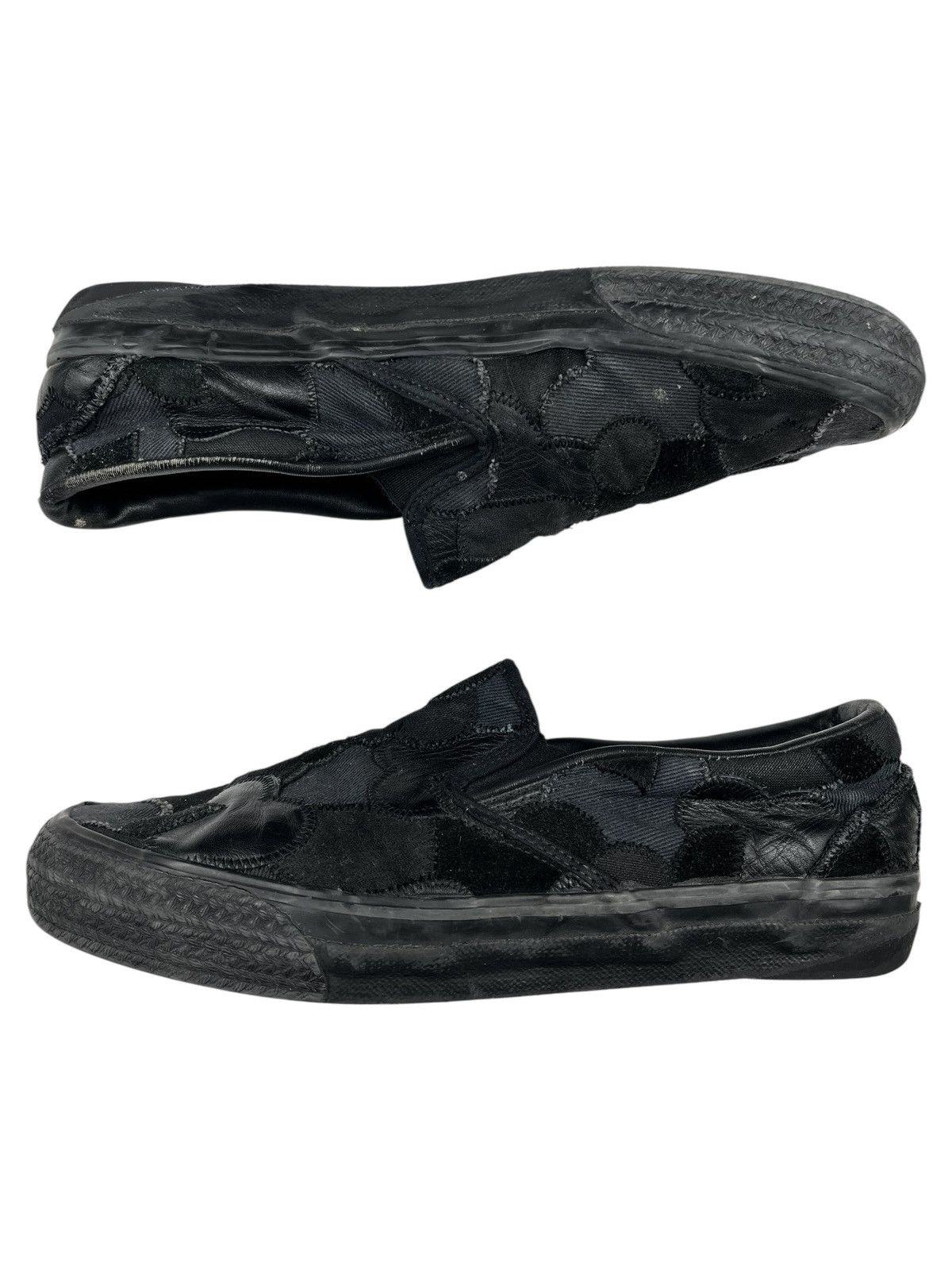 Number (N)ine AW03 Number (N)ine Crying Heart Patchwork Slip On Vans Shoes Size US 9 / EU 42 - 3 Thumbnail
