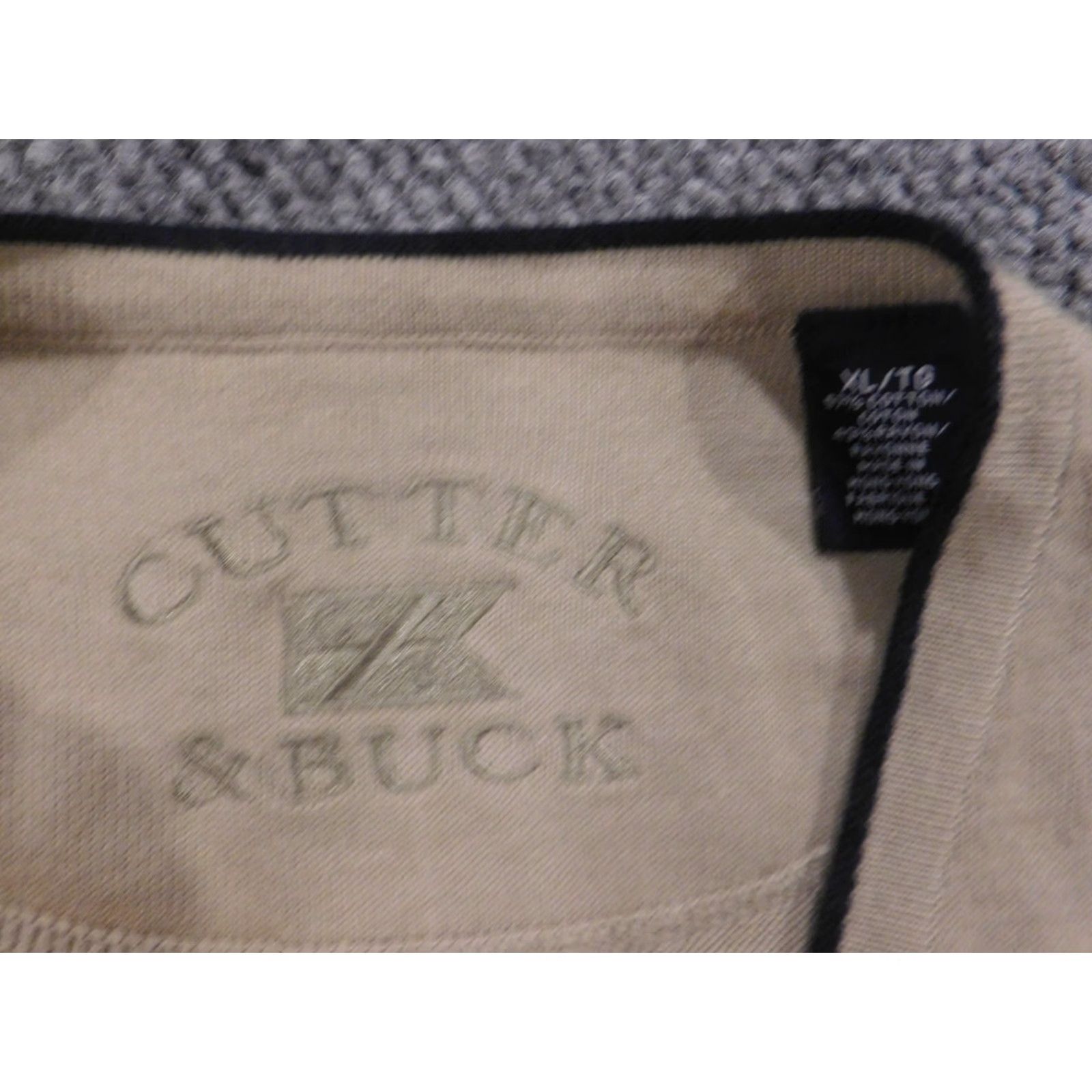Cutter & Buck Cutter & Buck Sweater Pullover V-Neck XL Beige Mens Knit Pullover Regular Long Sleeve Logo Modern Fall Winter Size US XL / EU 56 / 4 - 4 Thumbnail