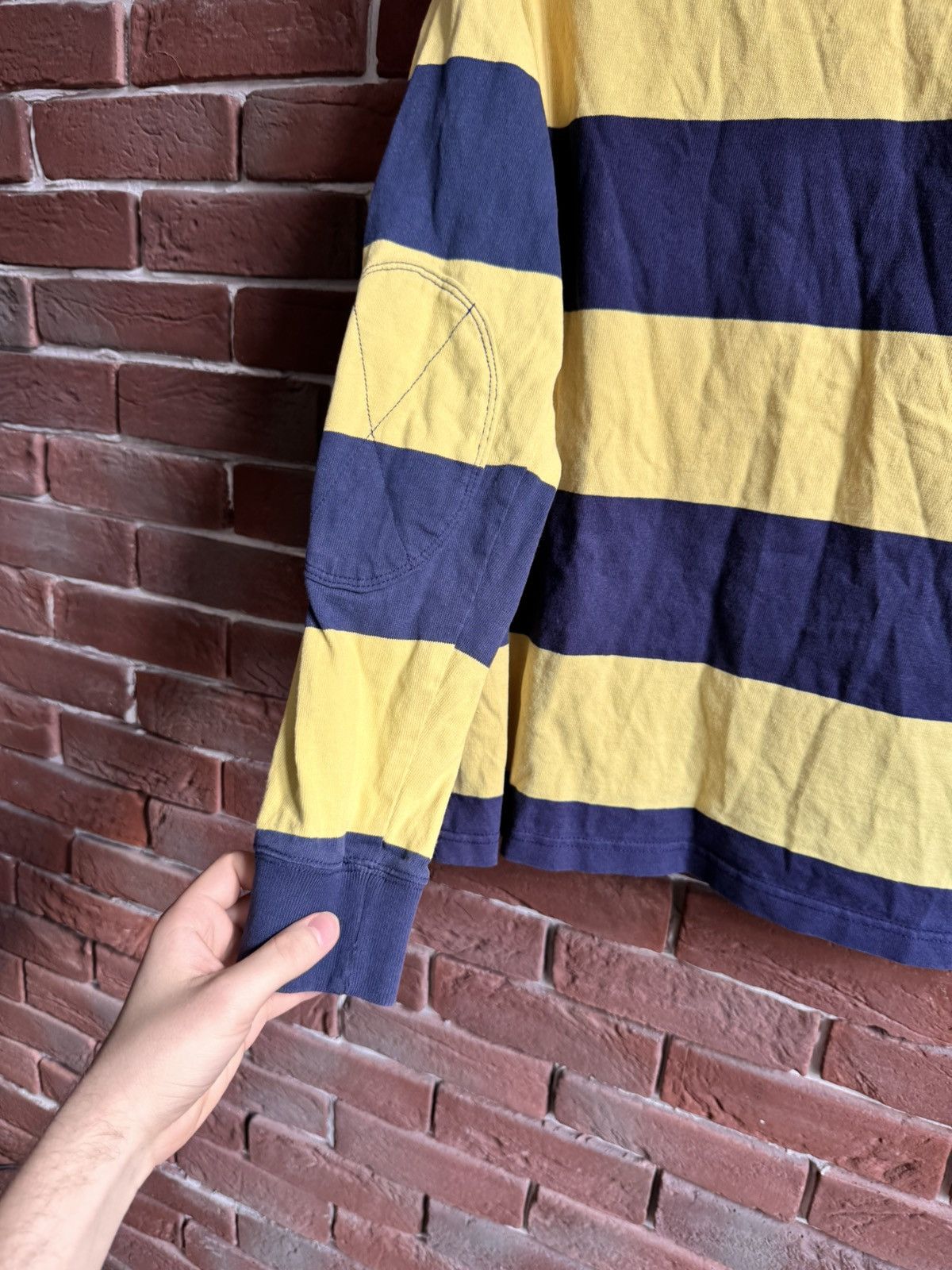 Polo Ralph Lauren Vintage Rugby Yellow Long Sleeve Polo Ralph Lauren PRL Size US M / EU 48-50 / 2 - 7 Thumbnail