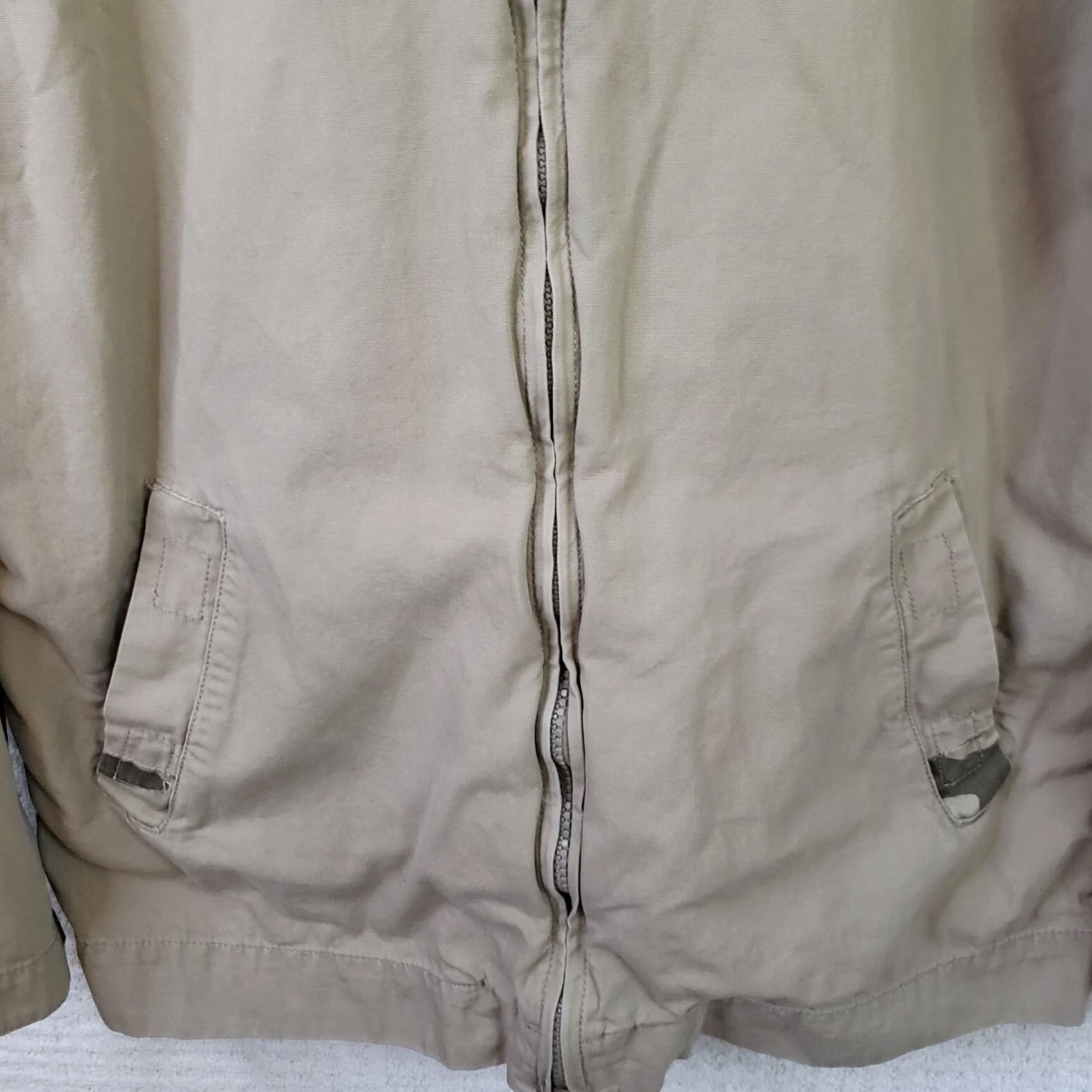 Vintage Aéropostale Men's L Beige Full Zip Canvas Jacket Outdoor Coat Unlined Size US L / EU 52-54 / 3 - 6 Thumbnail
