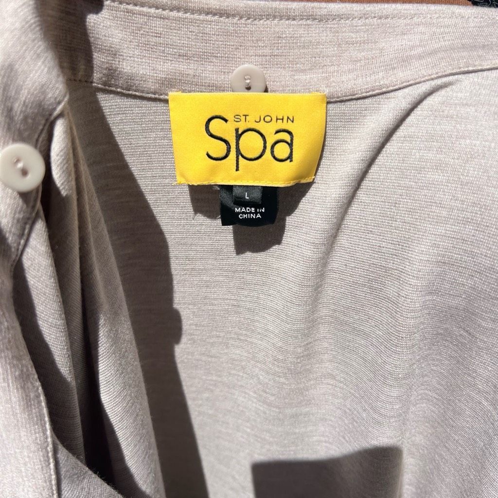 St. John St. John Spa Zip Up Sweatshirt Long Sleeve Jacket Oatmeal Me Size L / US 10 / IT 46 - 11 Thumbnail