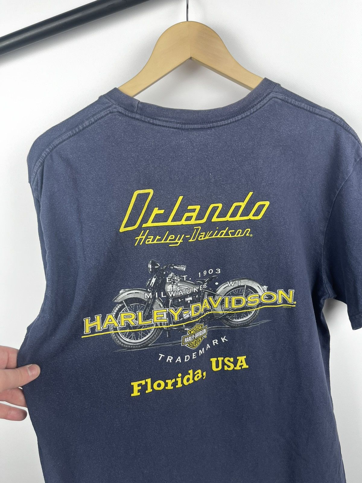 Harley Davidson Harley Davidson Orlando big logo t shirt size L Size US L / EU 52-54 / 3 - 7 Thumbnail