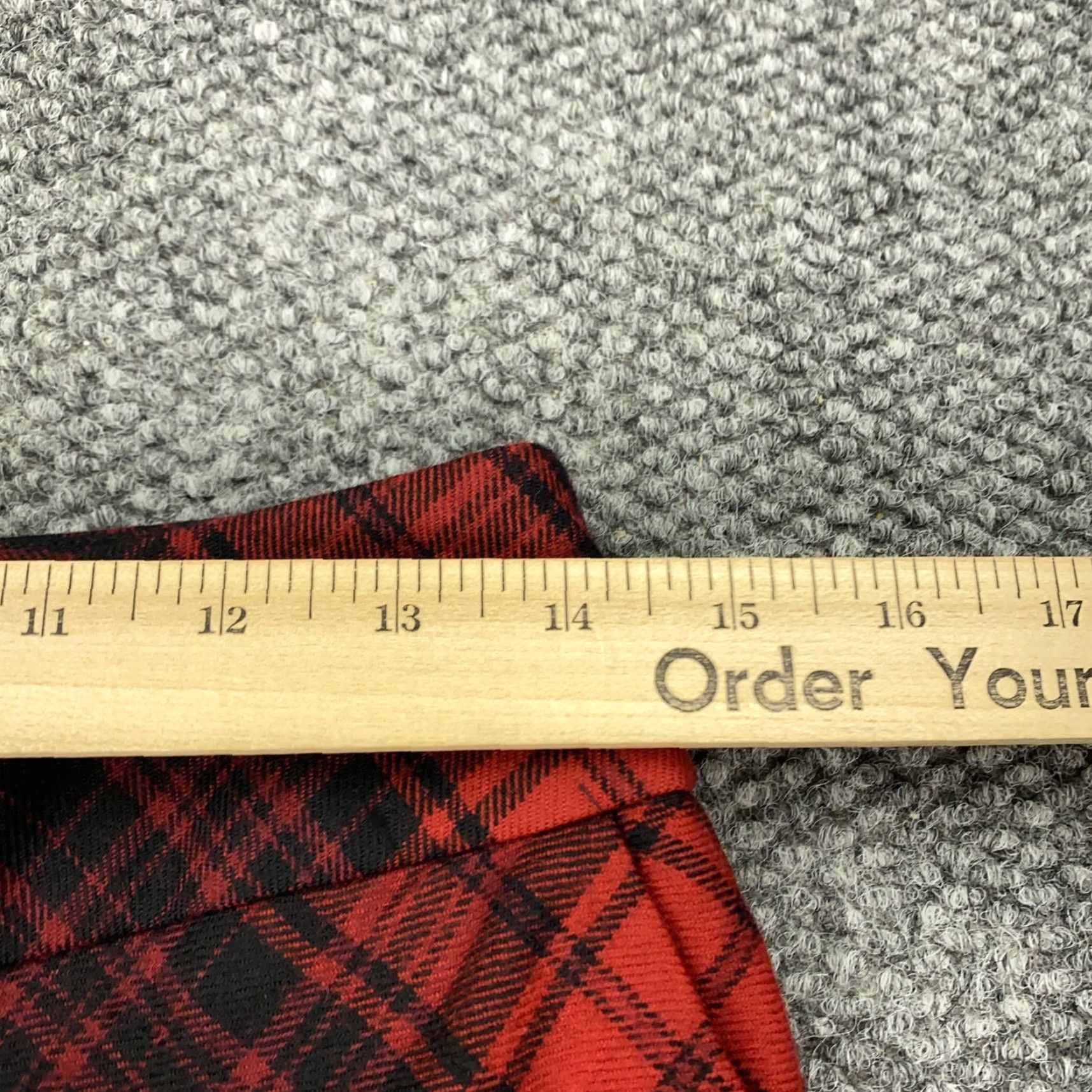 Talbots Talbots Skirt Womens 4P Red Black Plaid Wool Blend Lined Long Petite A-Line Size 27" / US 4 / IT 40 - 5 Thumbnail